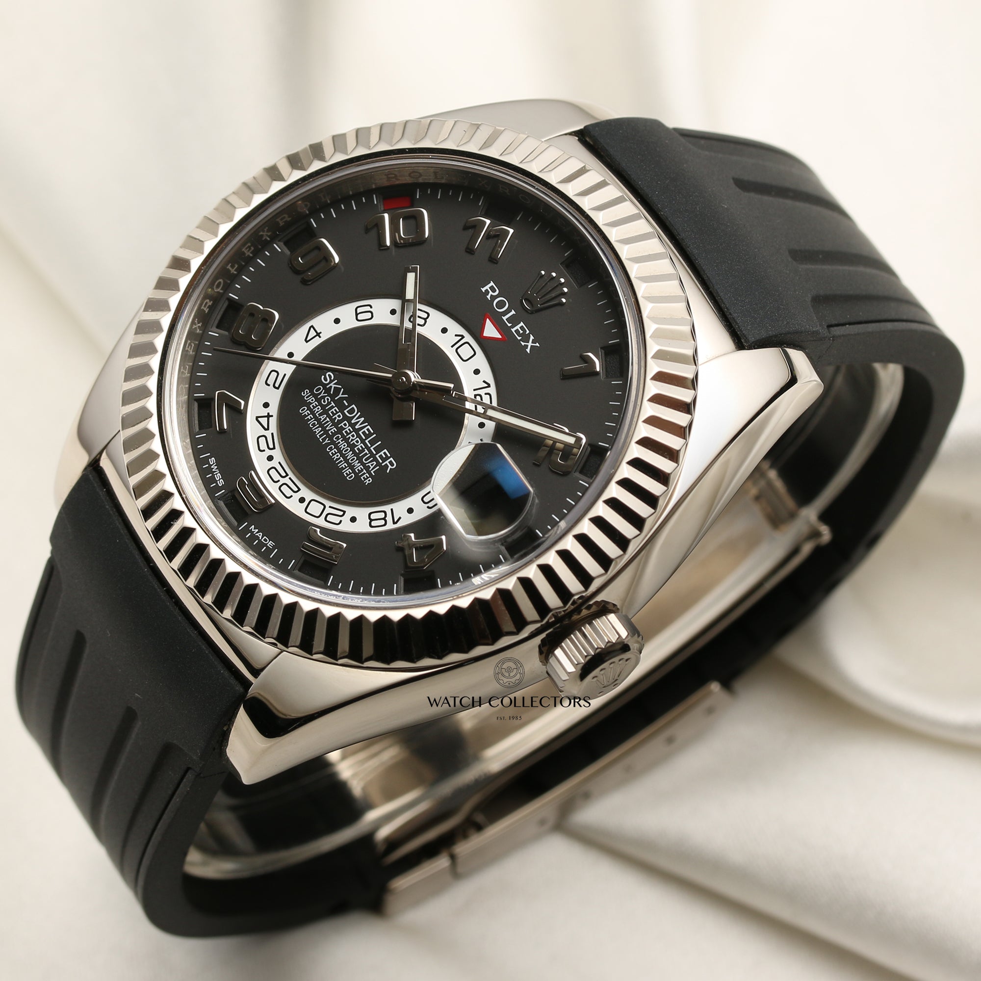 Rolex Sky-Dweller 18K White Gold Second Hand Watch Collectors 3