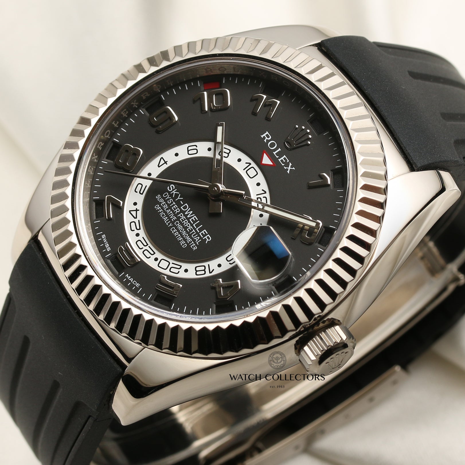 Rolex Sky-Dweller 18K White Gold Second Hand Watch Collectors 4