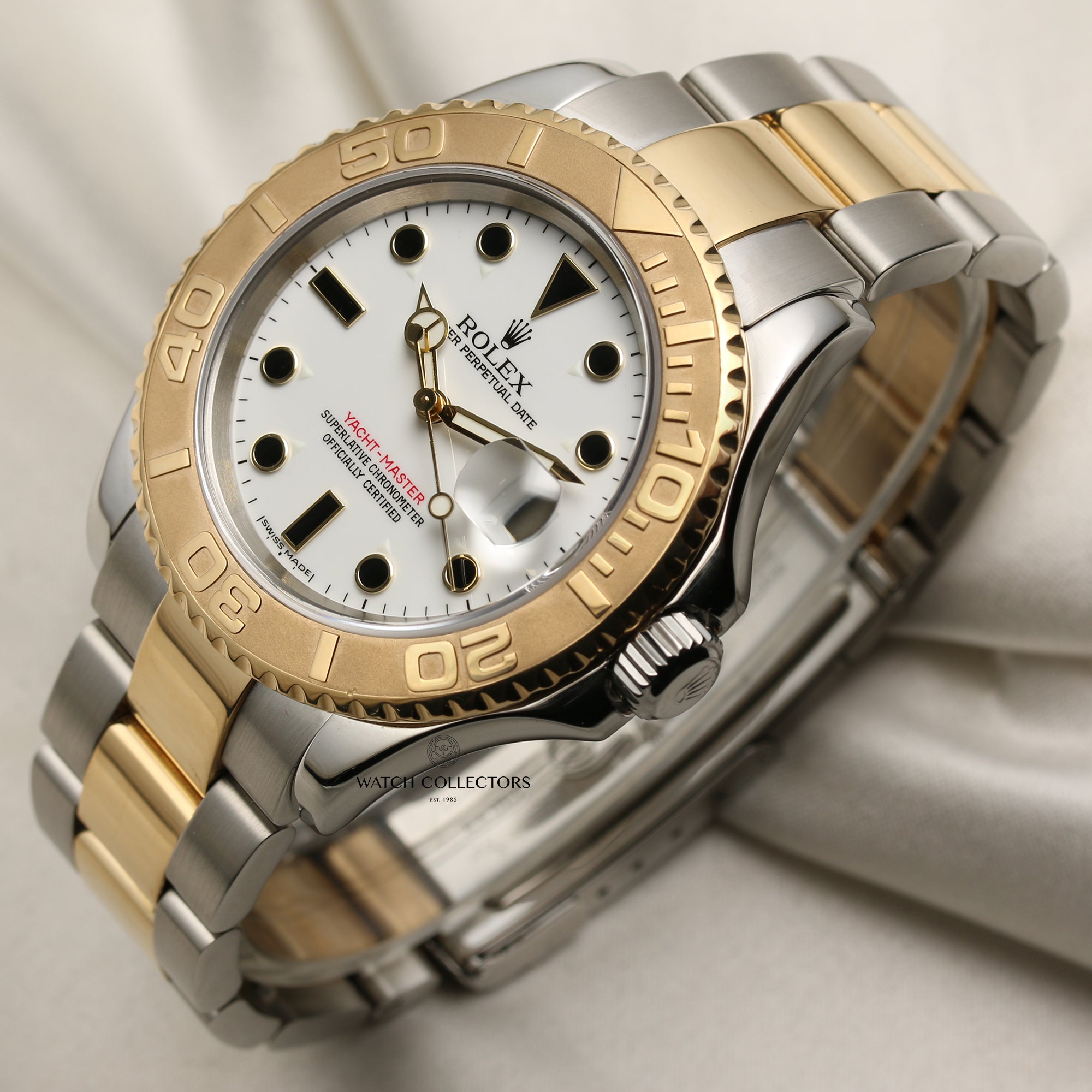 Rolex Steel & Gold Yacht-Master Second Hand Watch Collectors 3