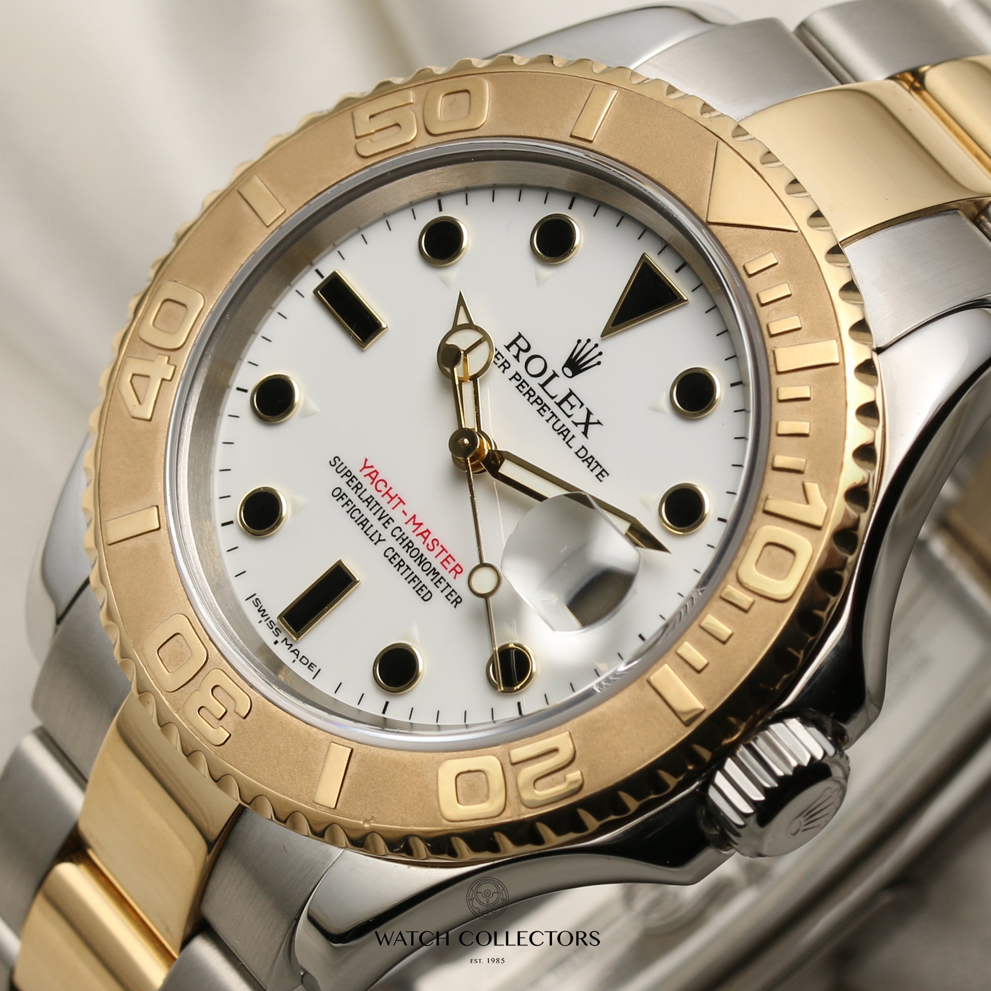 Rolex Steel & Gold Yacht-Master Second Hand Watch Collectors 4