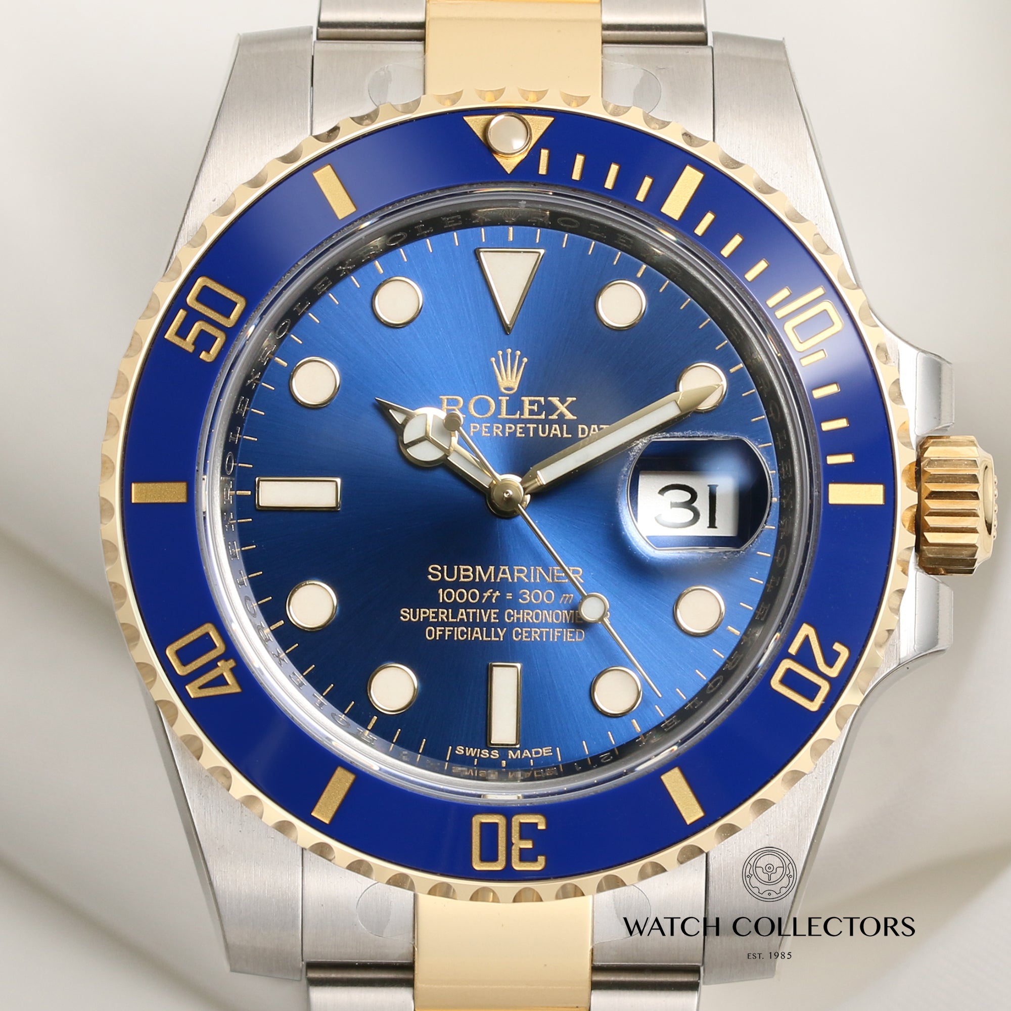 Rolex Submariner 116613LB Steel & Gold Second Hand Watch Collectors 2