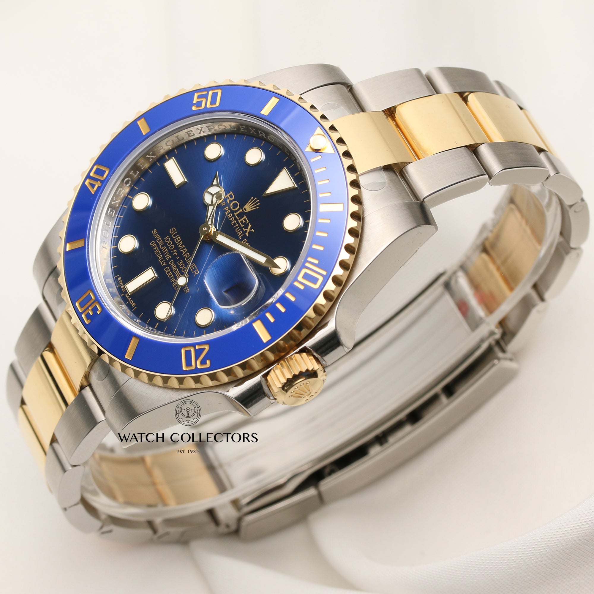 Rolex Submariner 116613LB Steel & Gold Second Hand Watch Collectors 3