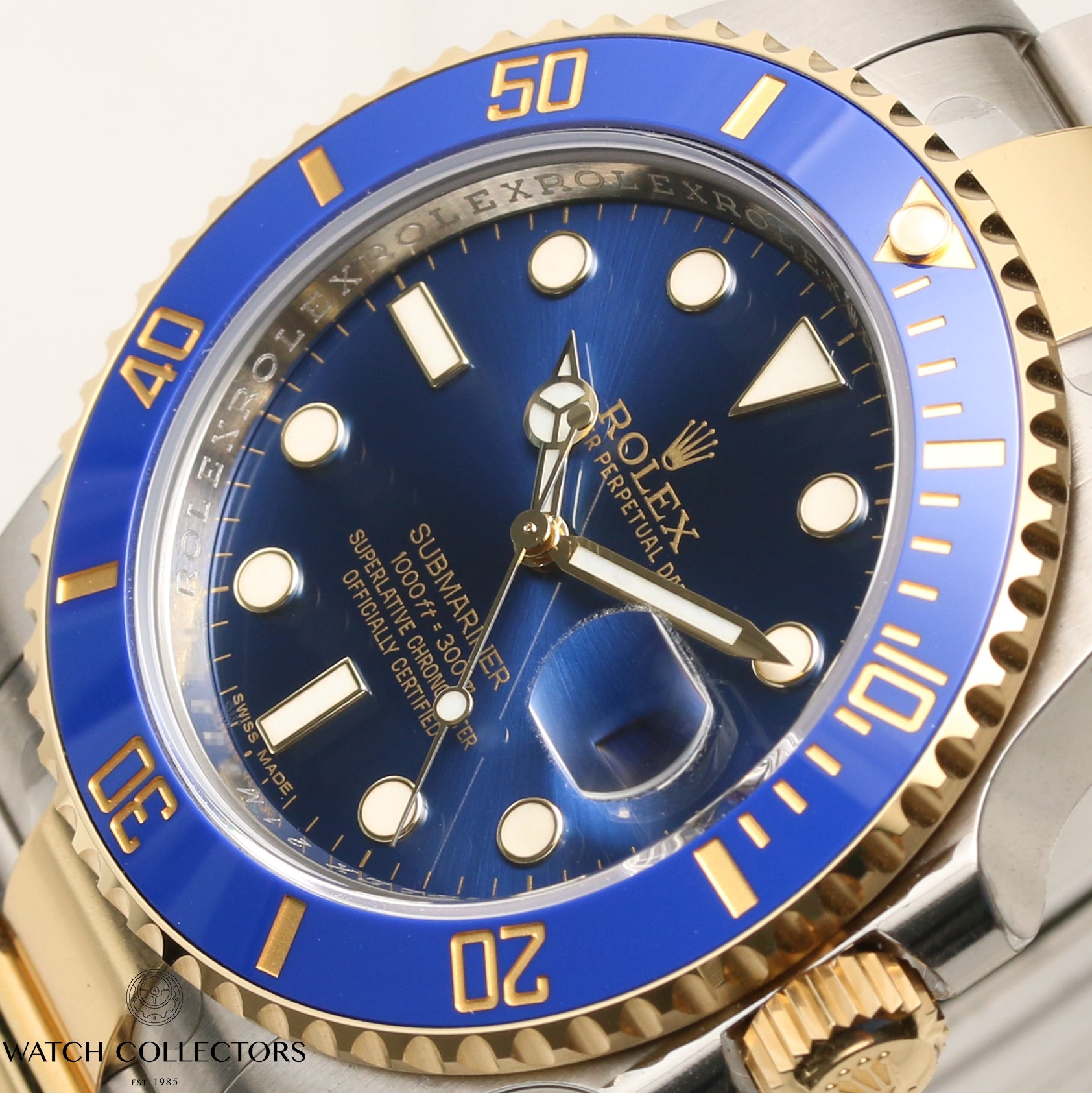 Rolex Submariner 116613LB Steel & Gold Second Hand Watch Collectors 4