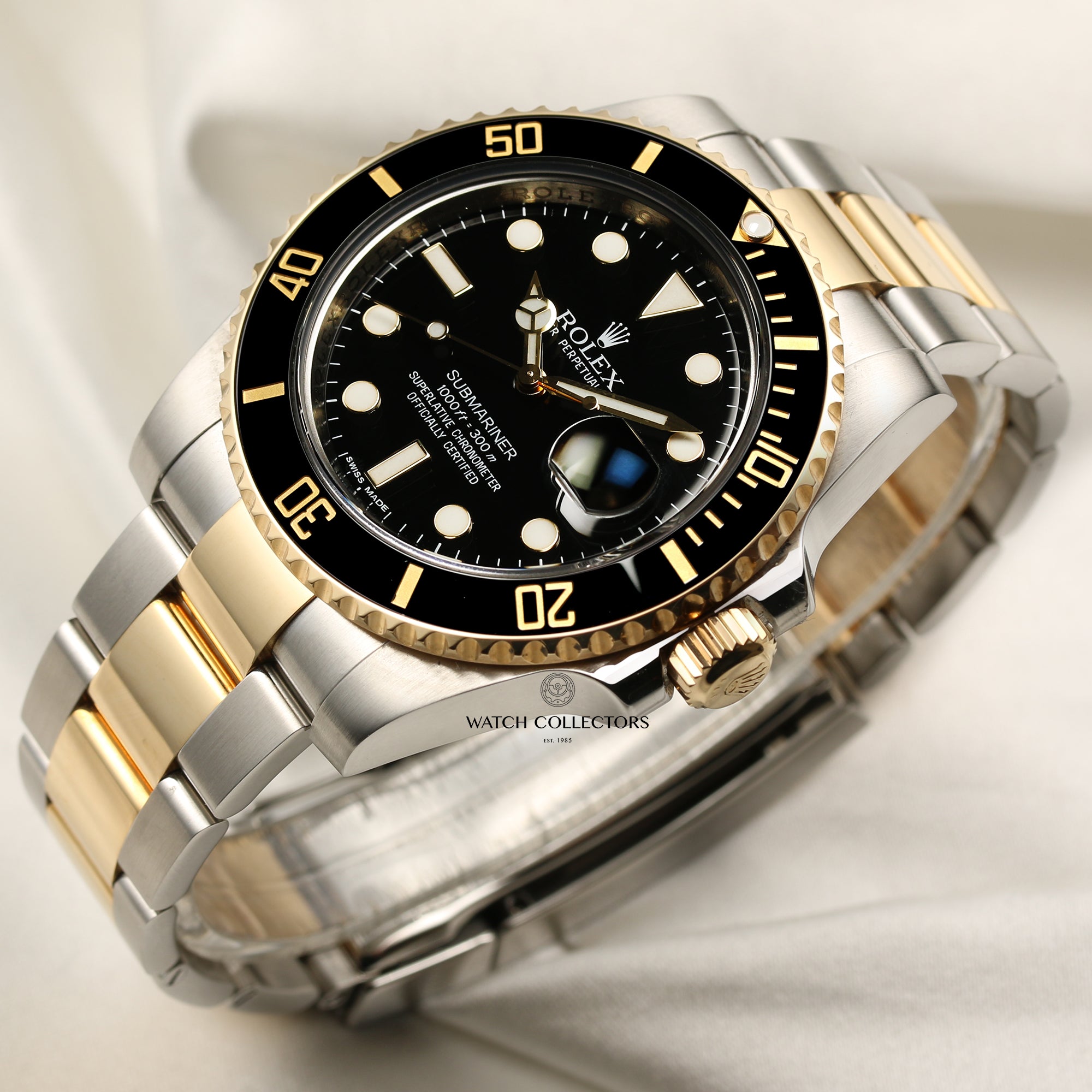 Rolex Submariner 116613LN Ceramic Steel & Gold Second Hand Watch Collectors 3