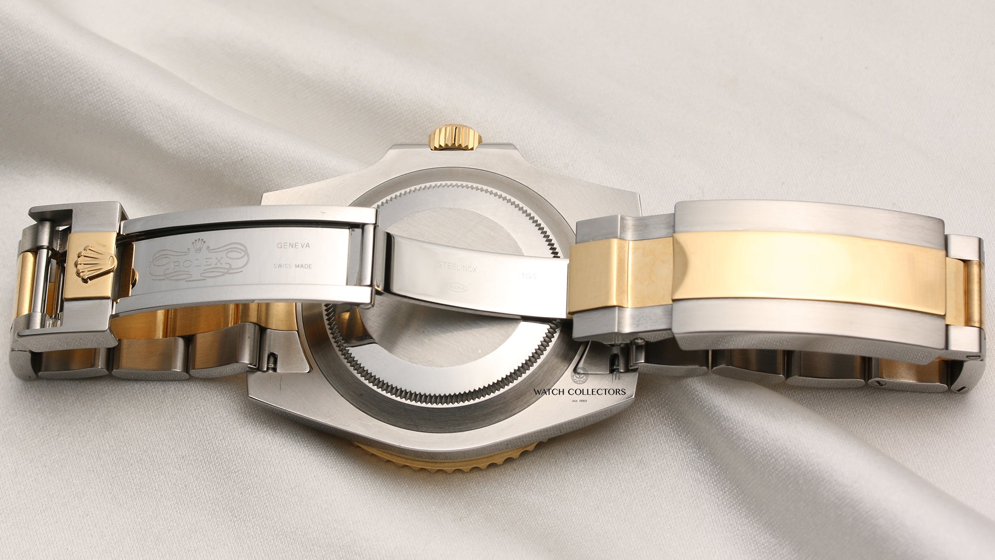 Rolex Submariner 116613LN Steel & Gold Black Ceramic Second Hand Watch Collectors 7