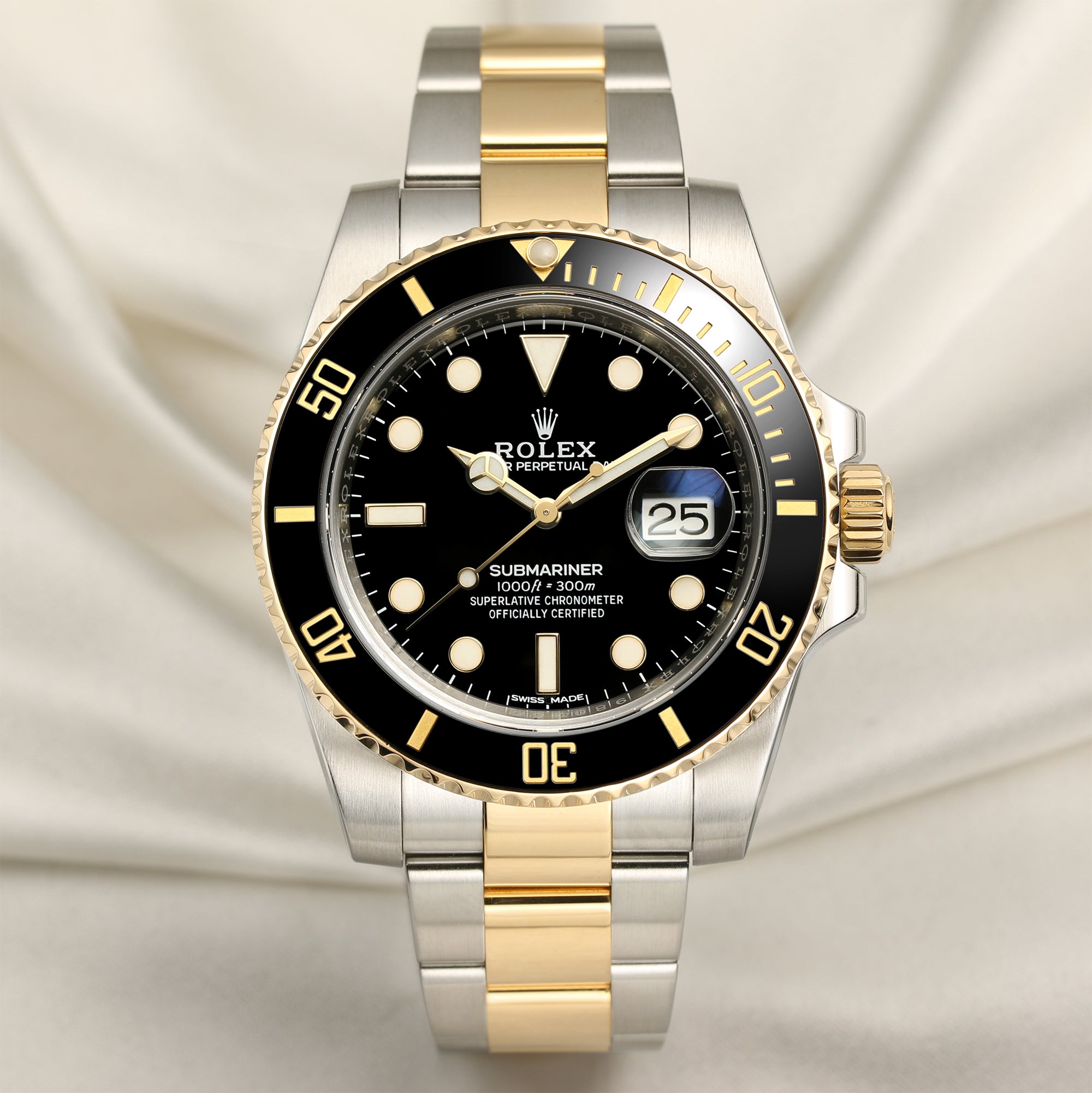 Rolex-Submariner-116613LN-Steel-Gold-Second-Hand-Watch-Collectors-1