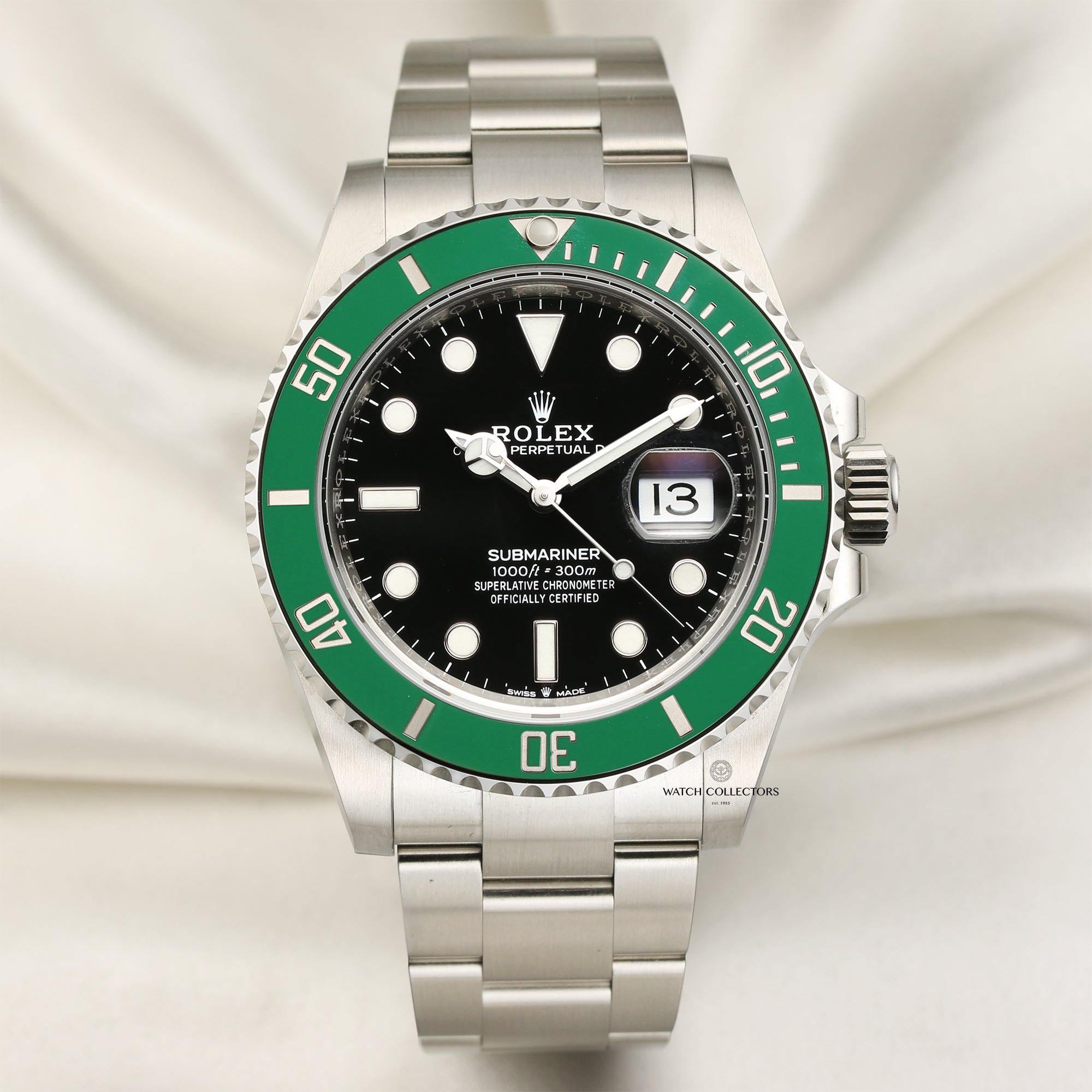 Rolex Submariner 126610LV Kermit Stainless Steel Second Hand Watch Collectors 1