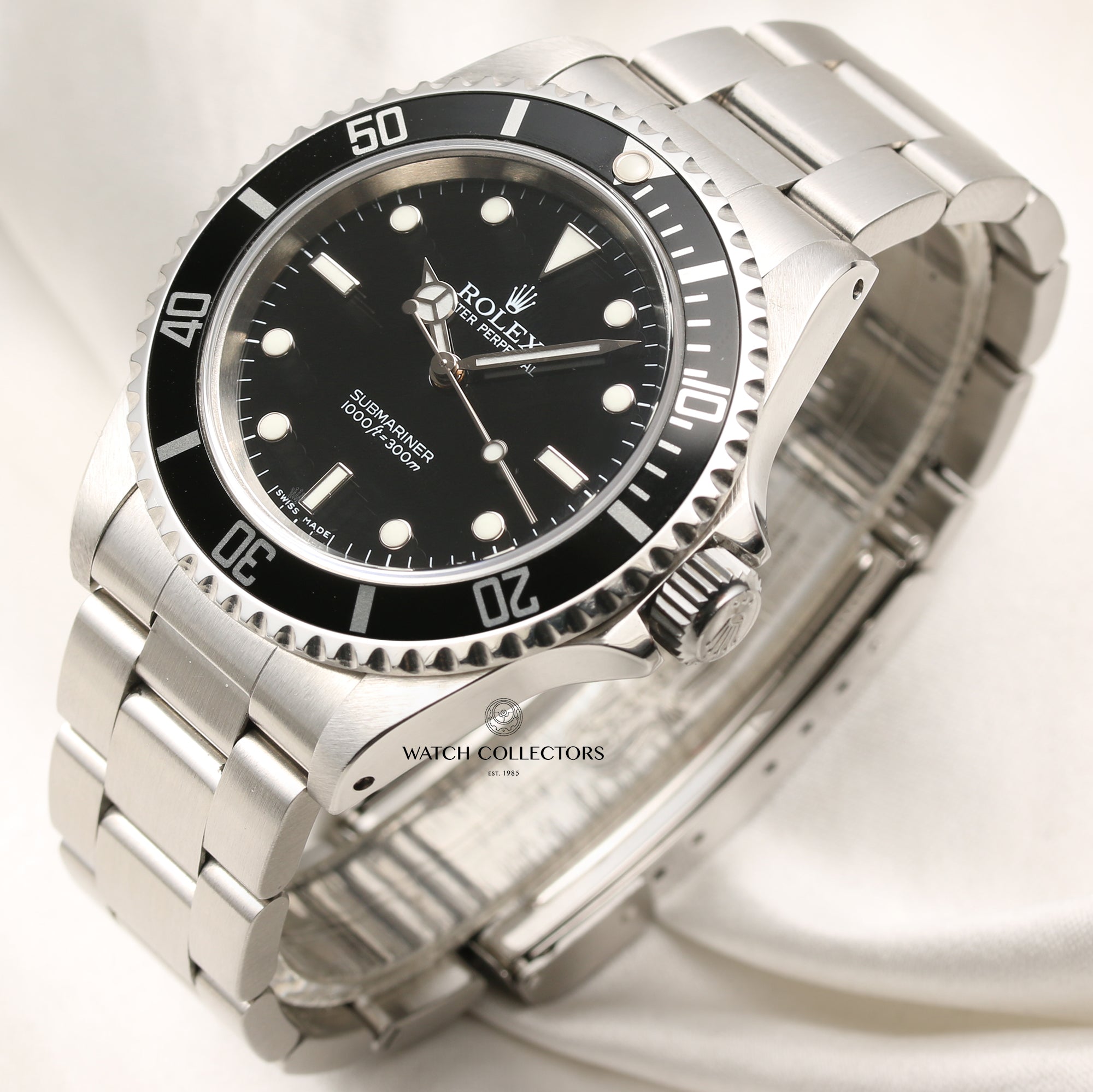 Rolex Submariner 14060 Non Date Stainless Steel Papers Second Hand Watch Collectors 3