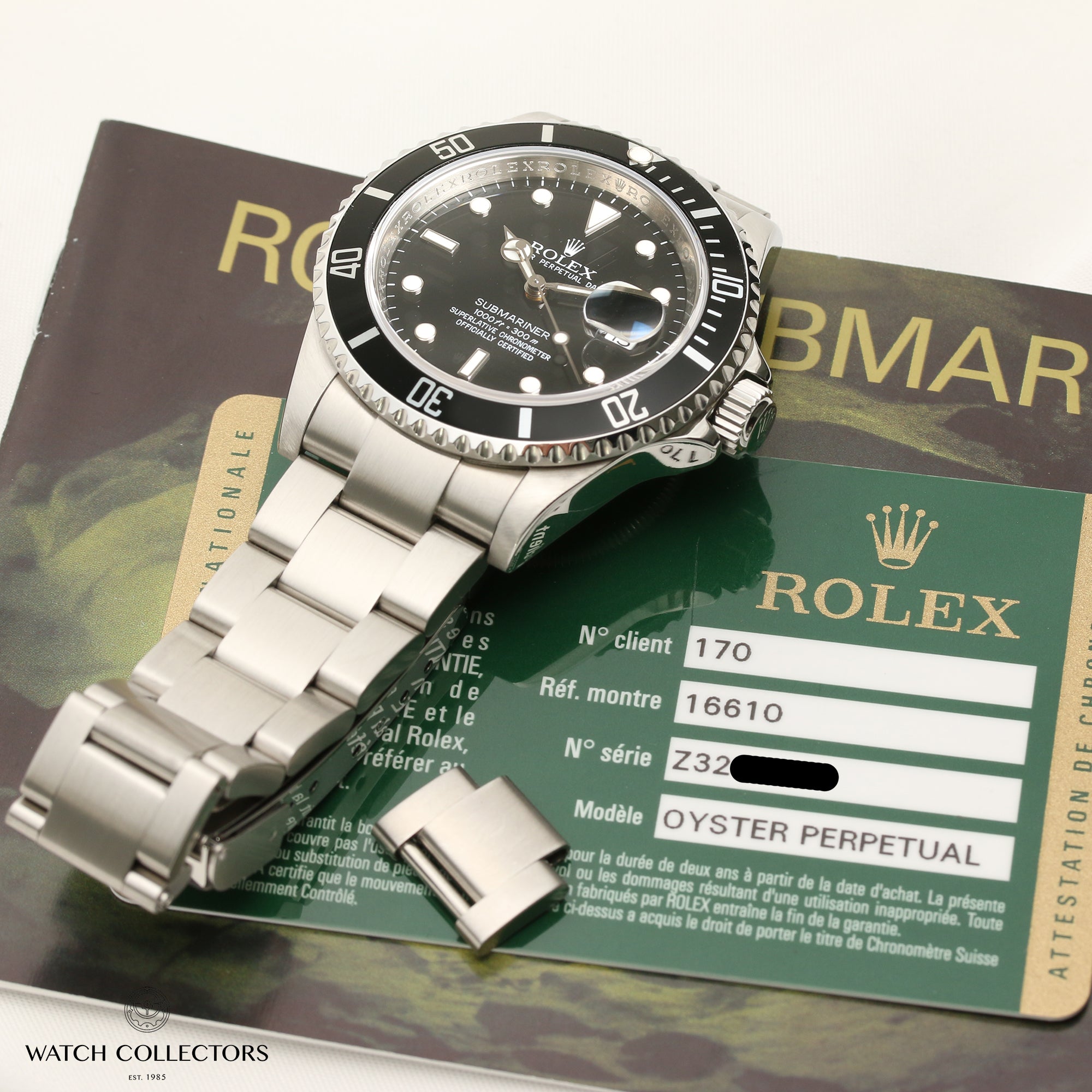 Rolex Submariner 16610 Pre-Ceramic Second Hand Watch Collectors 7