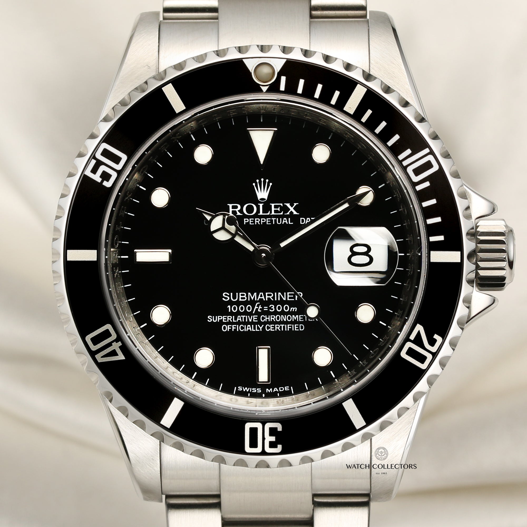 Rolex Submariner 16610 Pre-Ceramic Stainless Steel Second Hand Watch Collectors 2
