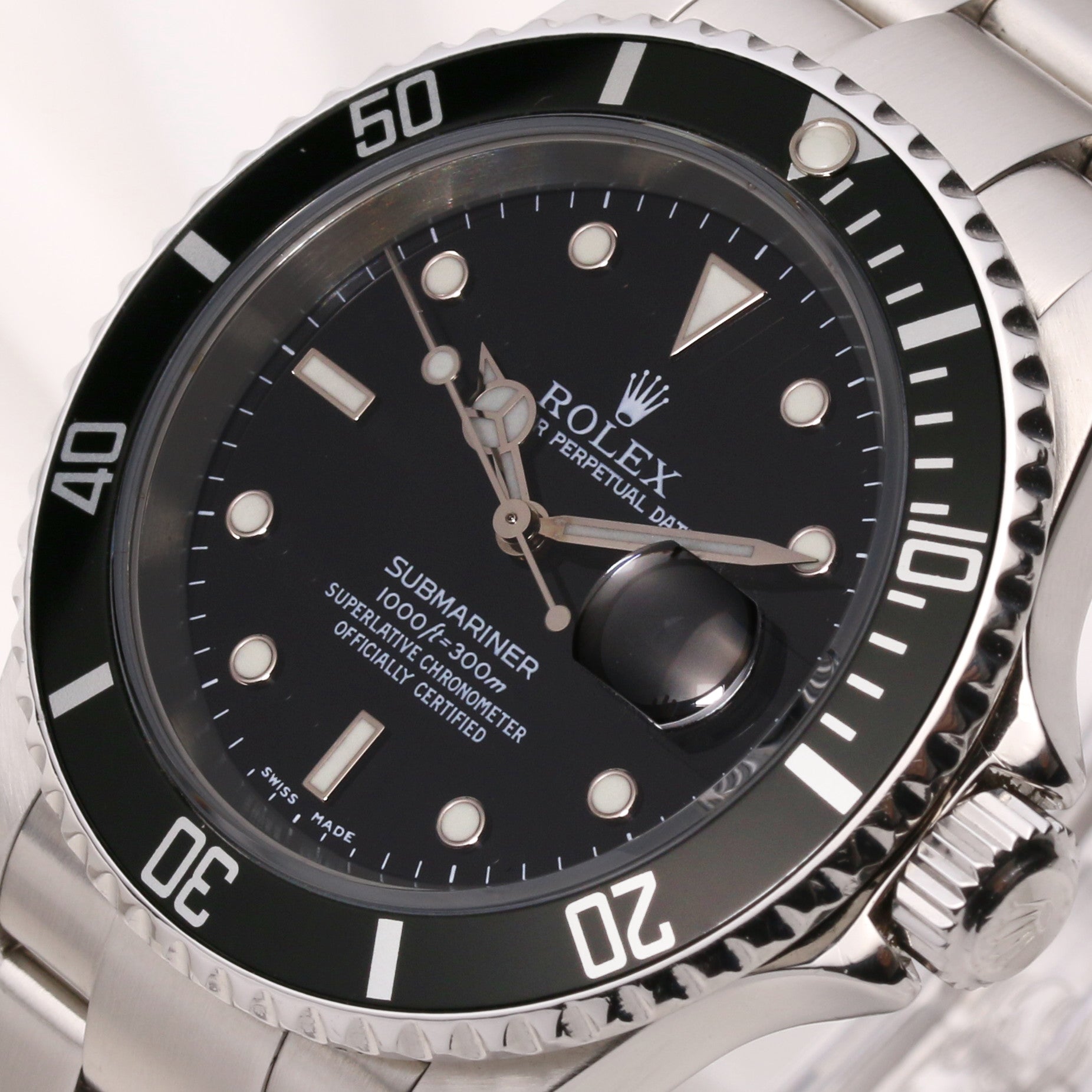 Rolex Submariner 16610 Stainless Steel 1 Second Hand Watch Collectors 4