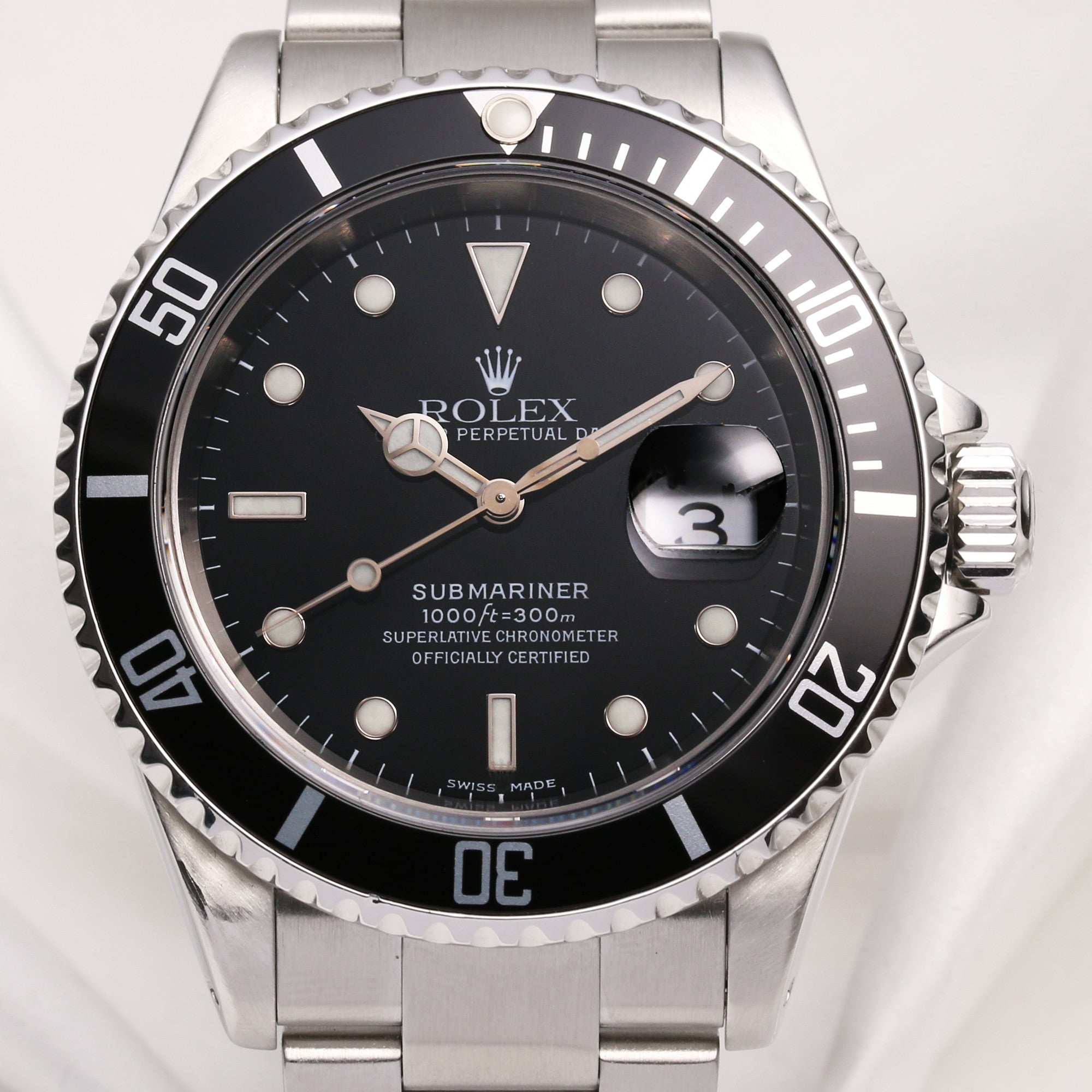 Rolex Submariner 16610 Stainless Steel Second Hand Watch Collectors 2