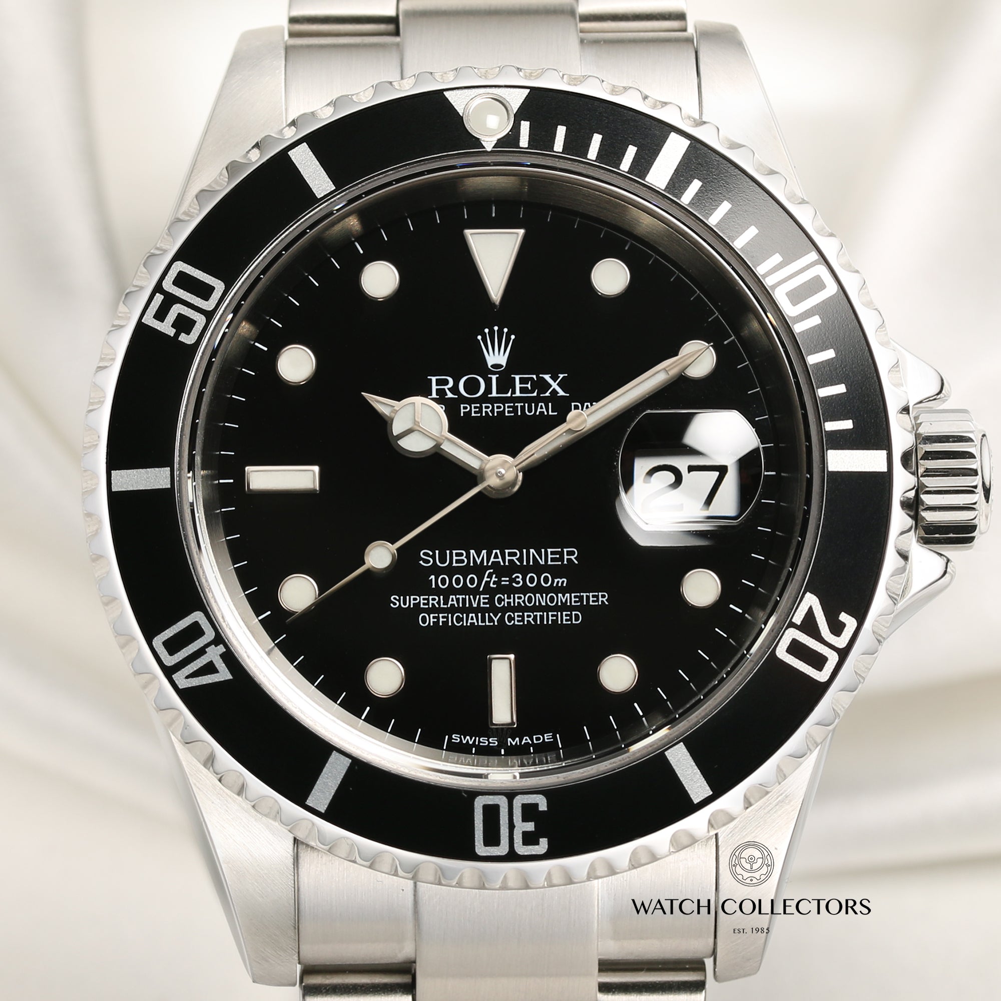Rolex Submariner 16610 Stainless Steel Second Hand Watch Collectors 2