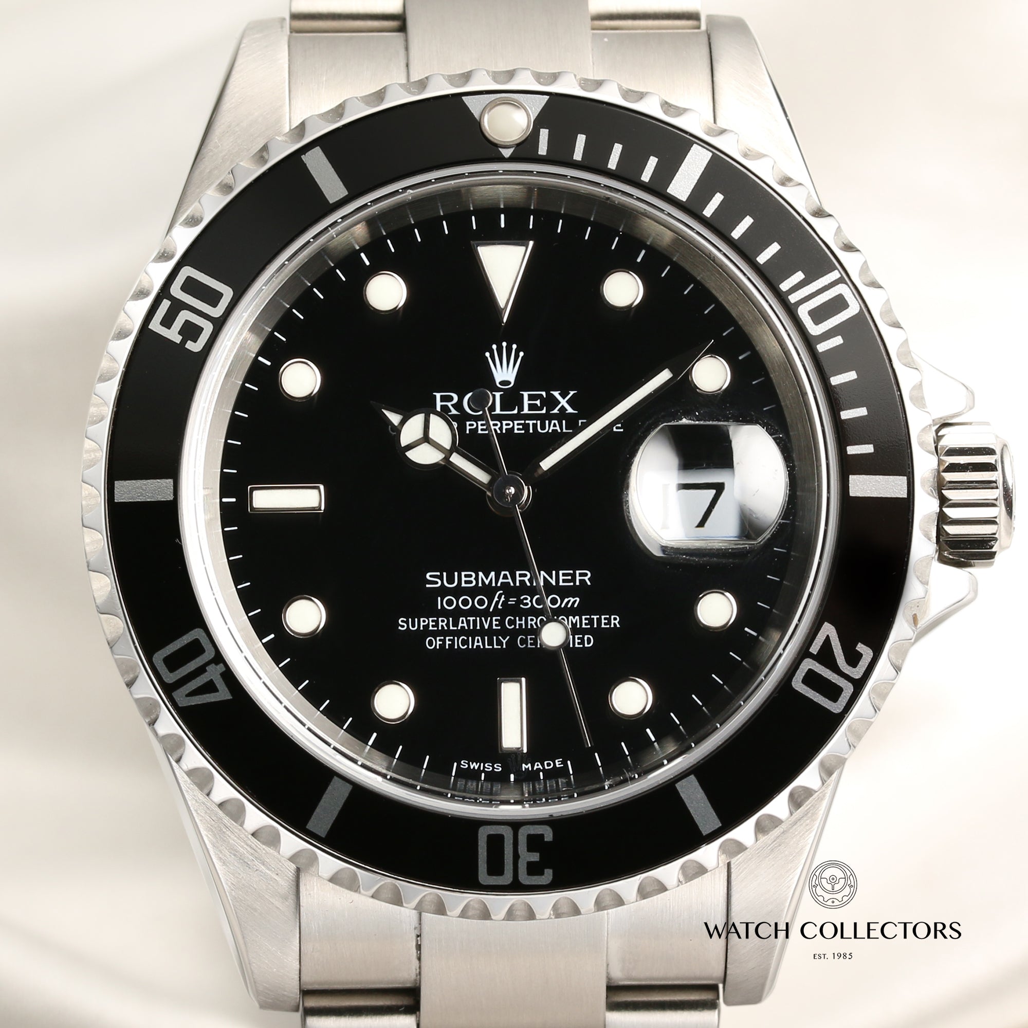 Rolex Submariner 16610 Stainless Steel Second Hand Watch Collectors 2