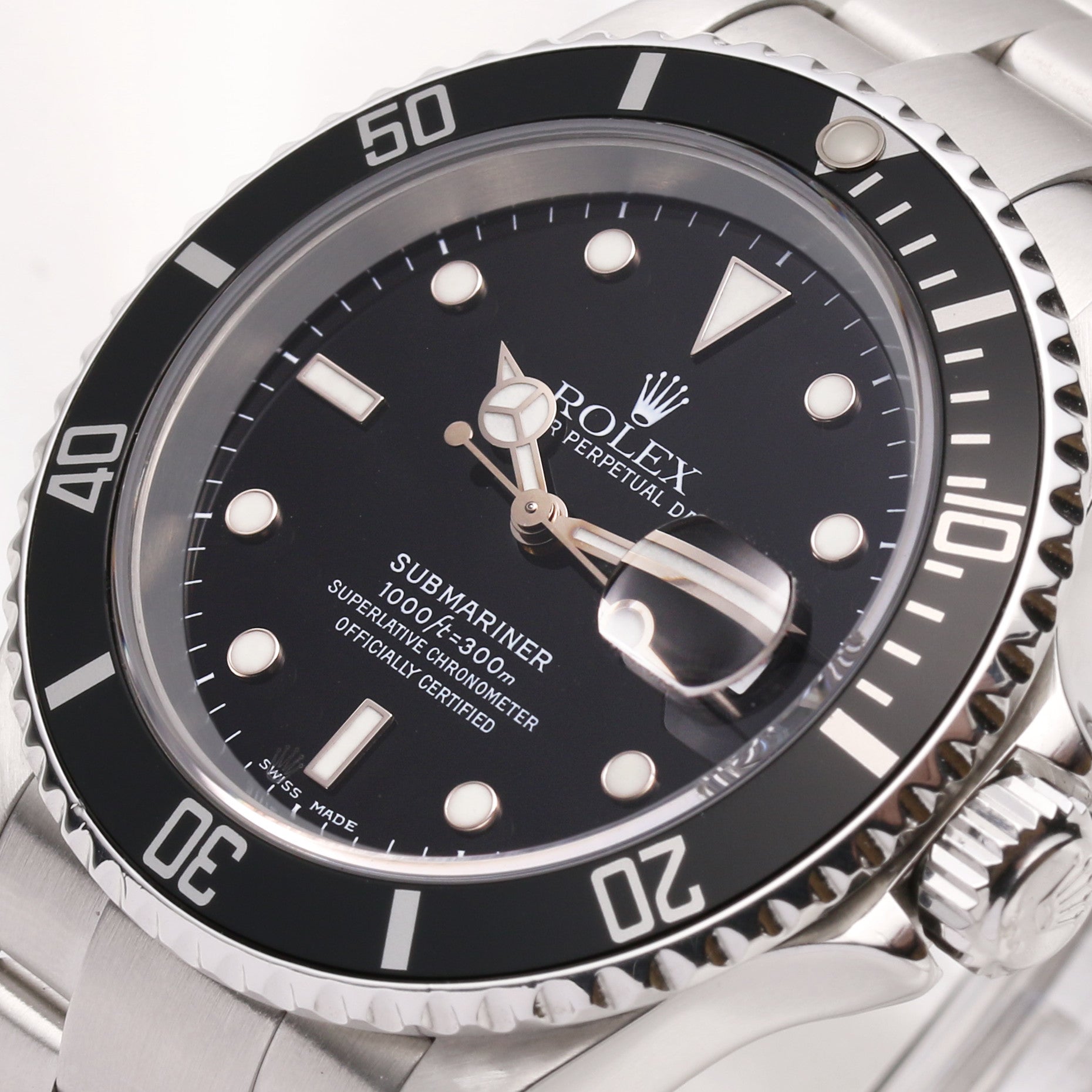 Rolex Submariner 16610 Stainless Steel Second Hand Watch Collectors 4