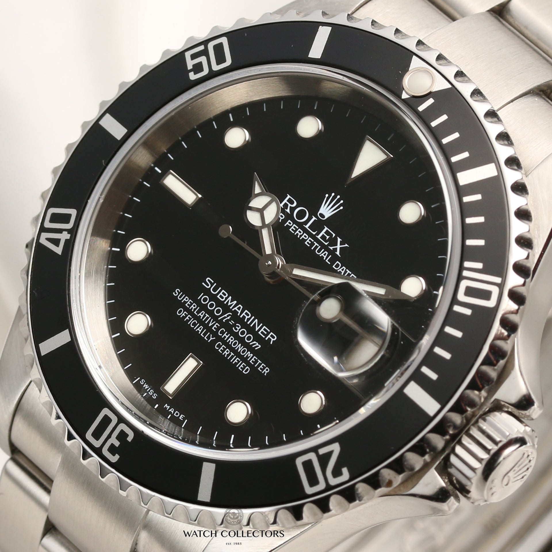 Rolex Submariner 16610 Stainless Steel Second Hand Watch Collectors 4