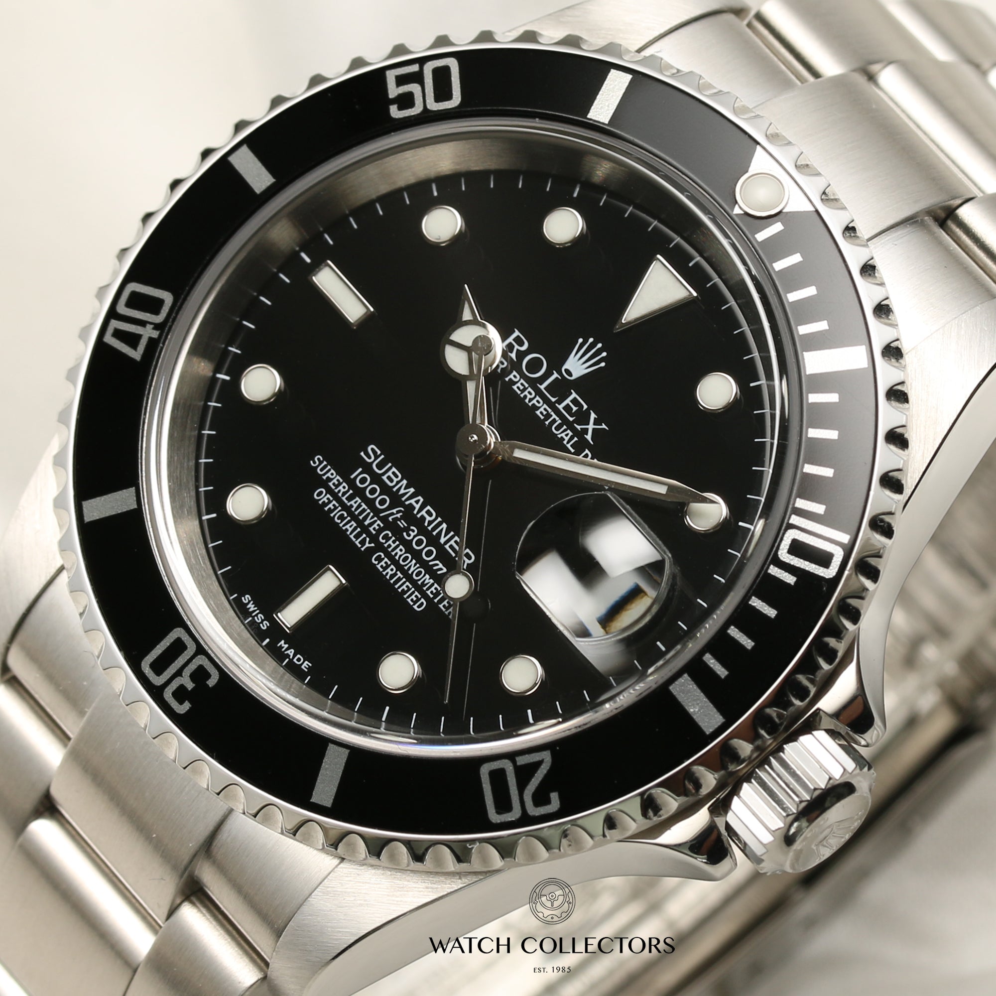 Rolex Submariner 16610 Stainless Steel Second Hand Watch Collectors 4