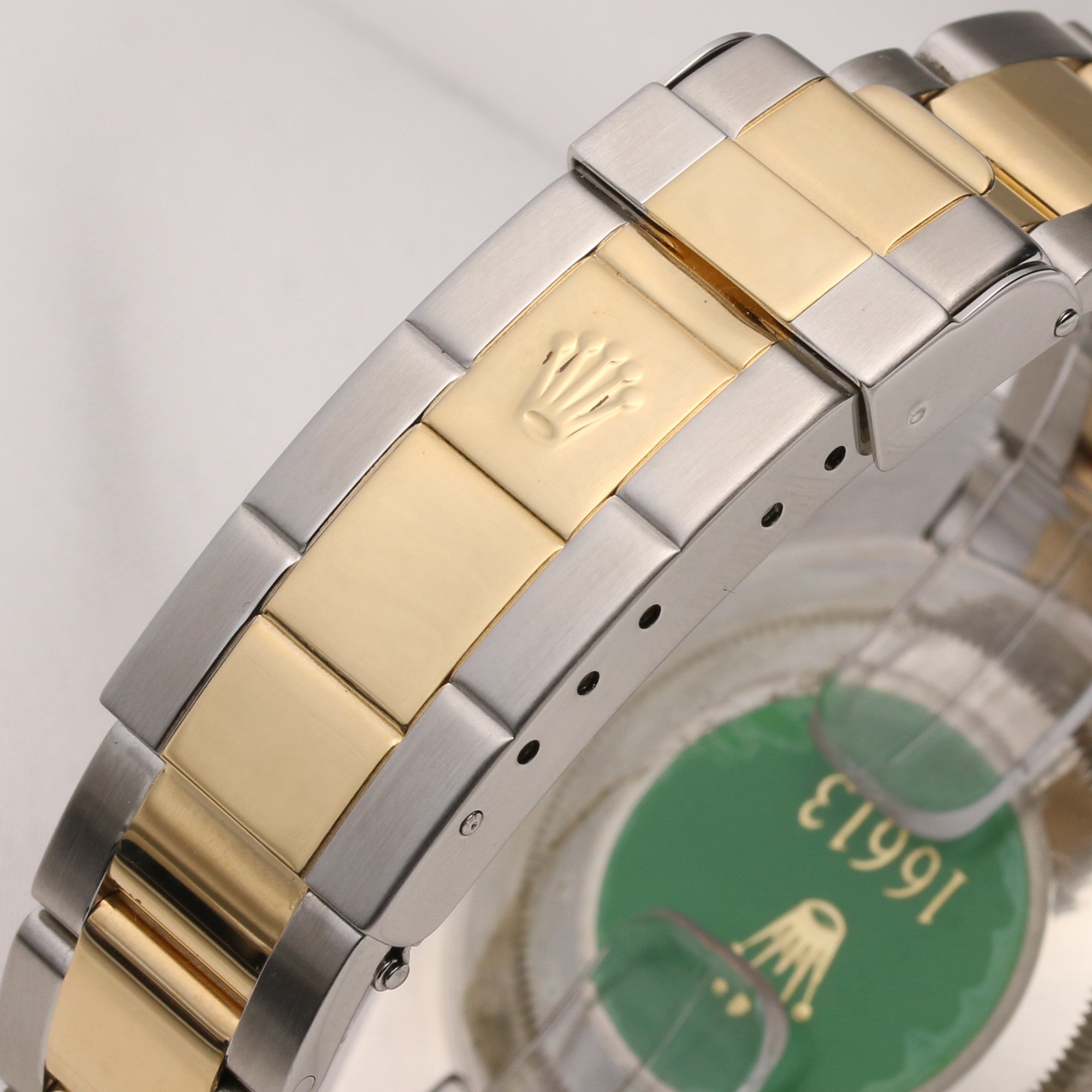 Rolex Submariner 16613 P57XXXX Stee & Gold Black insert & Dial Second Hand Watch Collectors 6