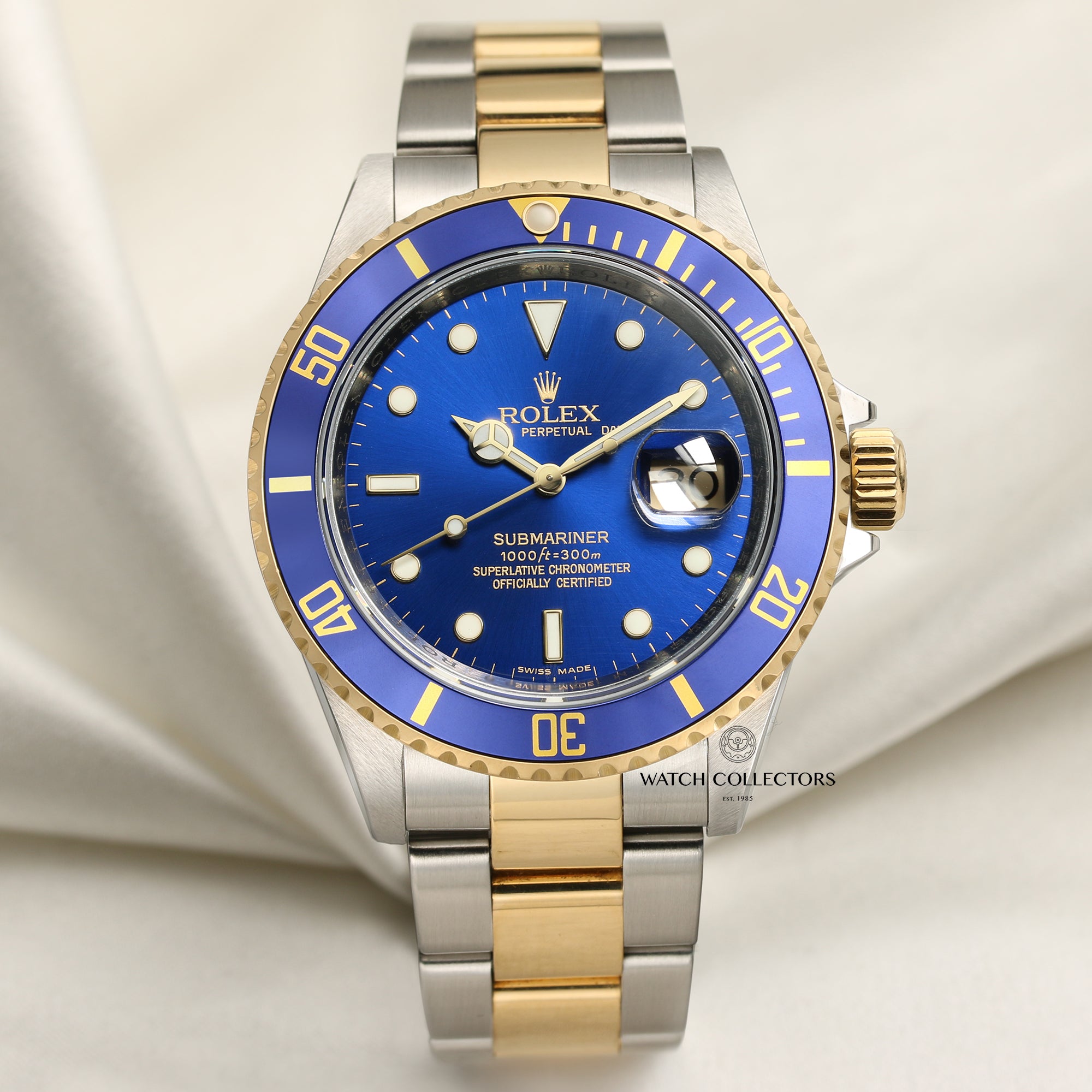 Rolex Submariner 16613 Stainless Steel 18k Yellow Gold
