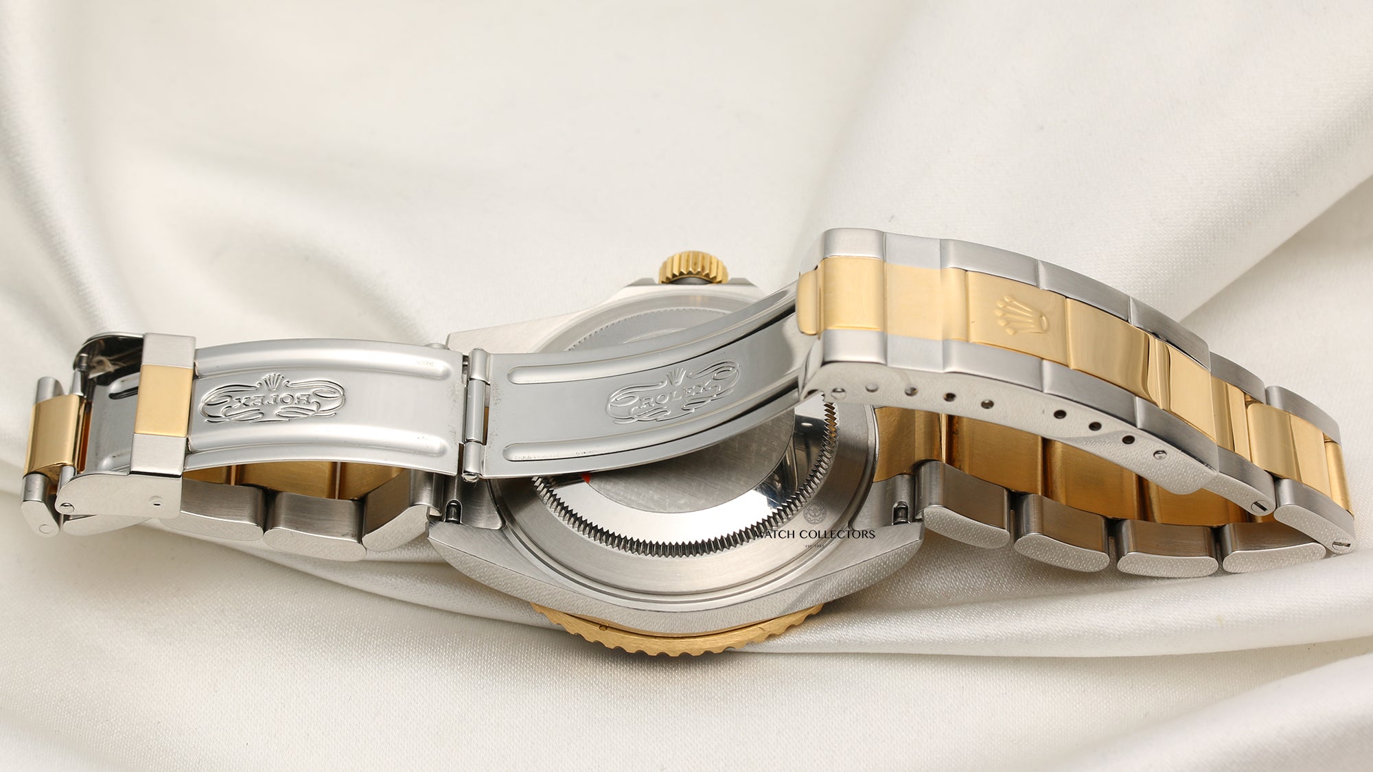 Rolex Submariner 16613 Pre-Ceramic Blue Steel & Gold Second Hand Watch Collectors 8