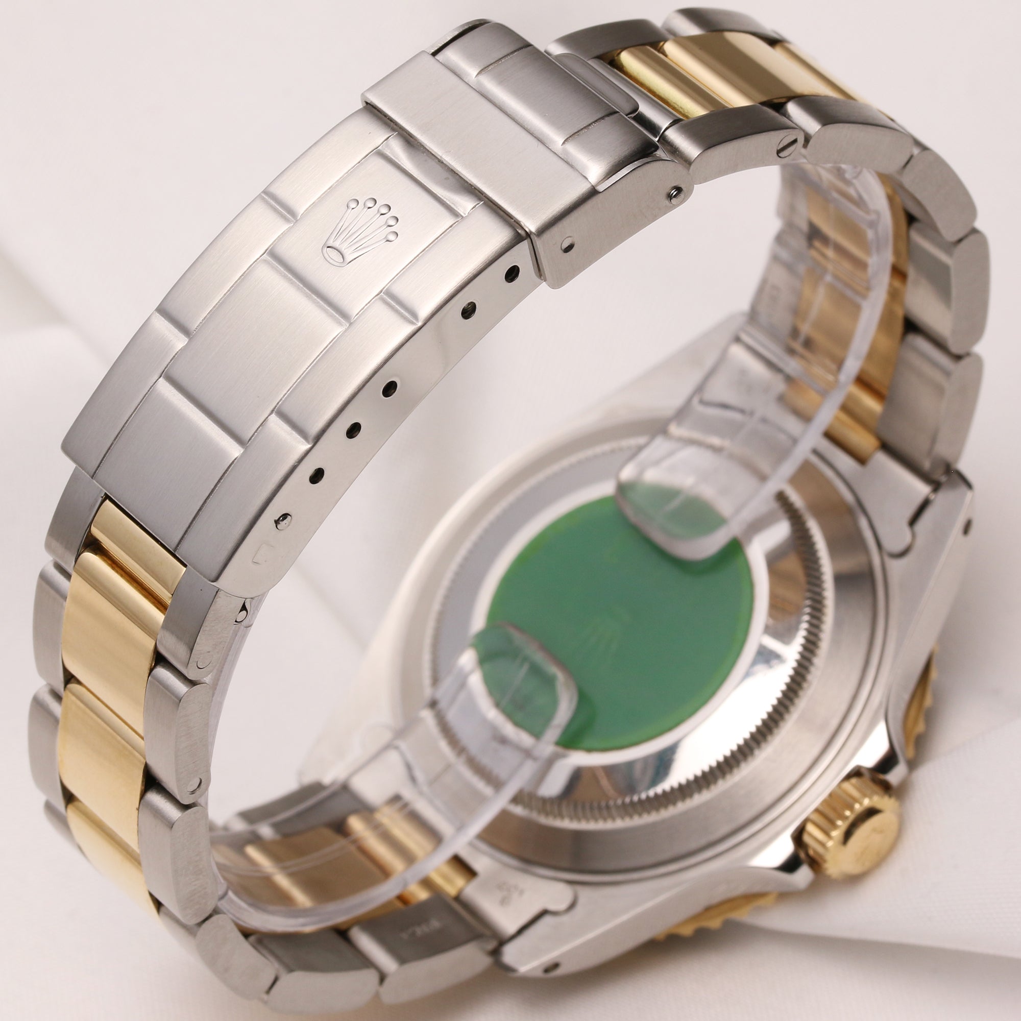 Rolex Submariner 16613 Steel & Gold Black Dial & Bezel Second Hand Watch Collectors 5