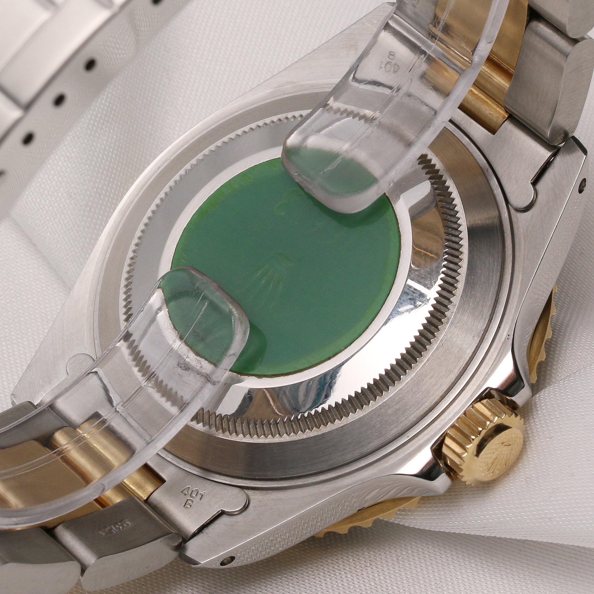 Rolex Submariner 16613 Steel & Gold Black Dial & Bezel Second Hand Watch Collectors 6