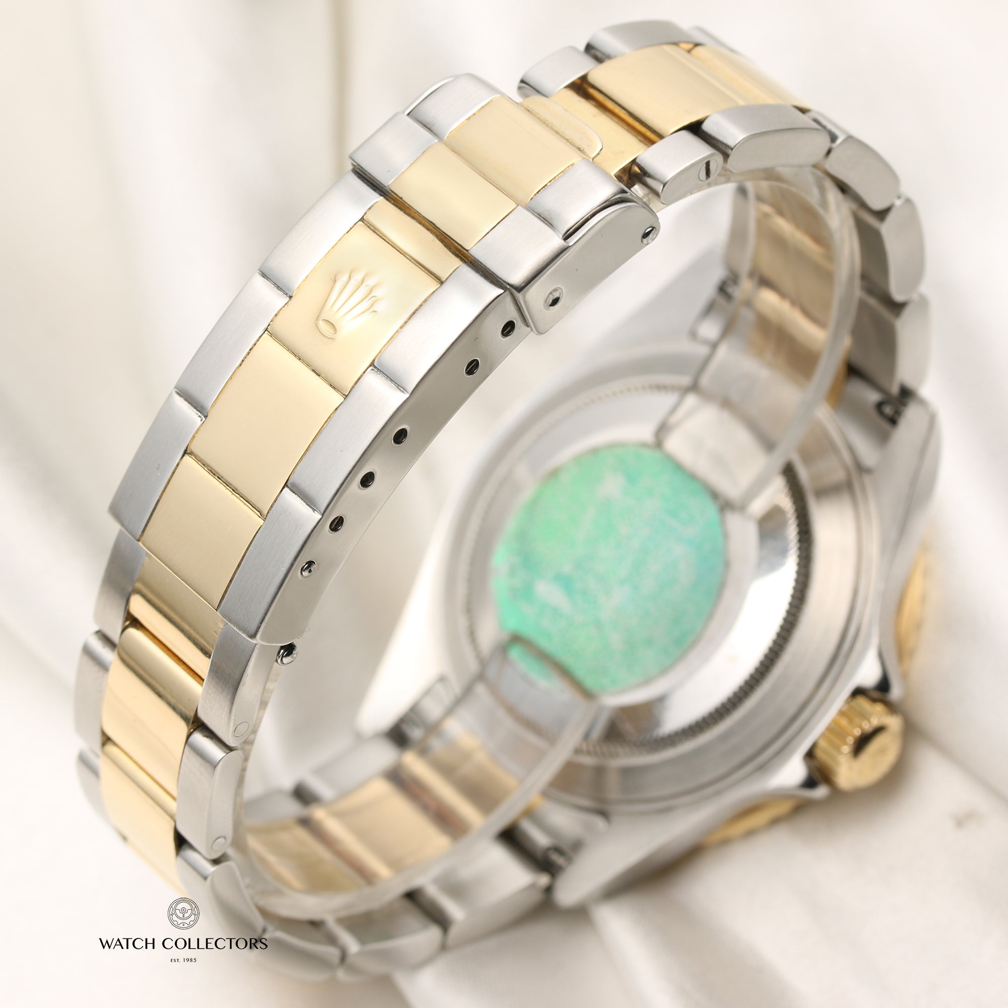 Rolex Submariner 16613 Steel & Gold Black Second Hand Watch Collectors 6