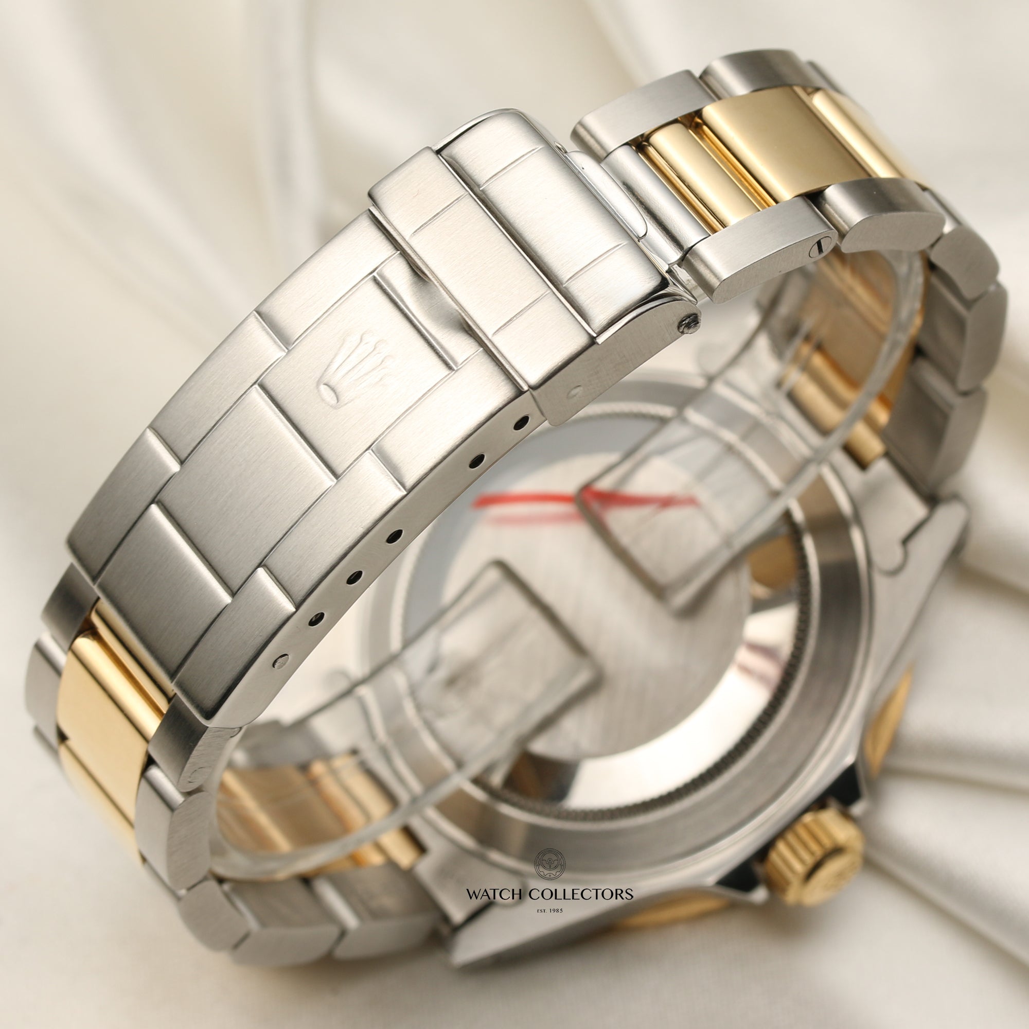 Rolex Submariner 16613 Steel & Gold Blue Dial & Bezel Second Hand Watch Collectors 6