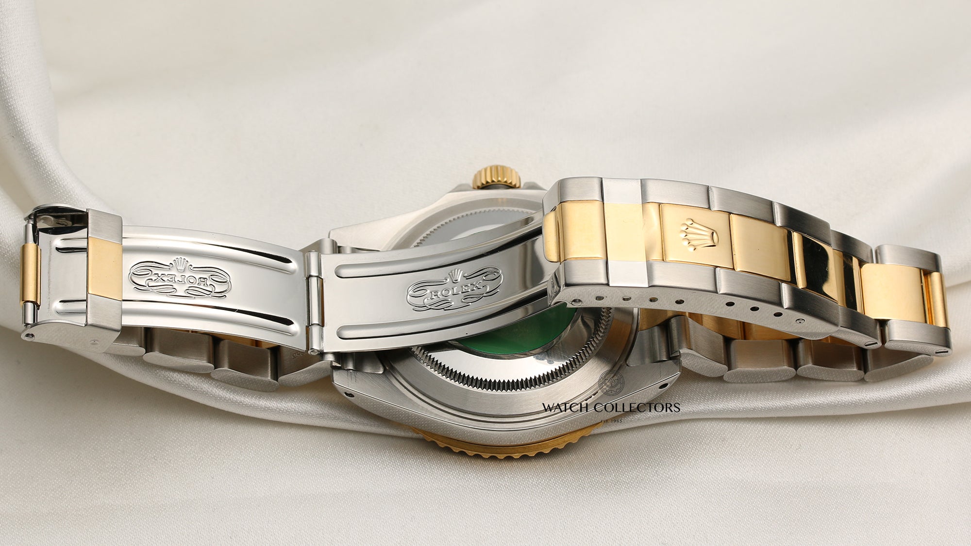 Rolex Submariner 16613 Steel & Gold Blue Insert Second Hand Watch Collectors 7