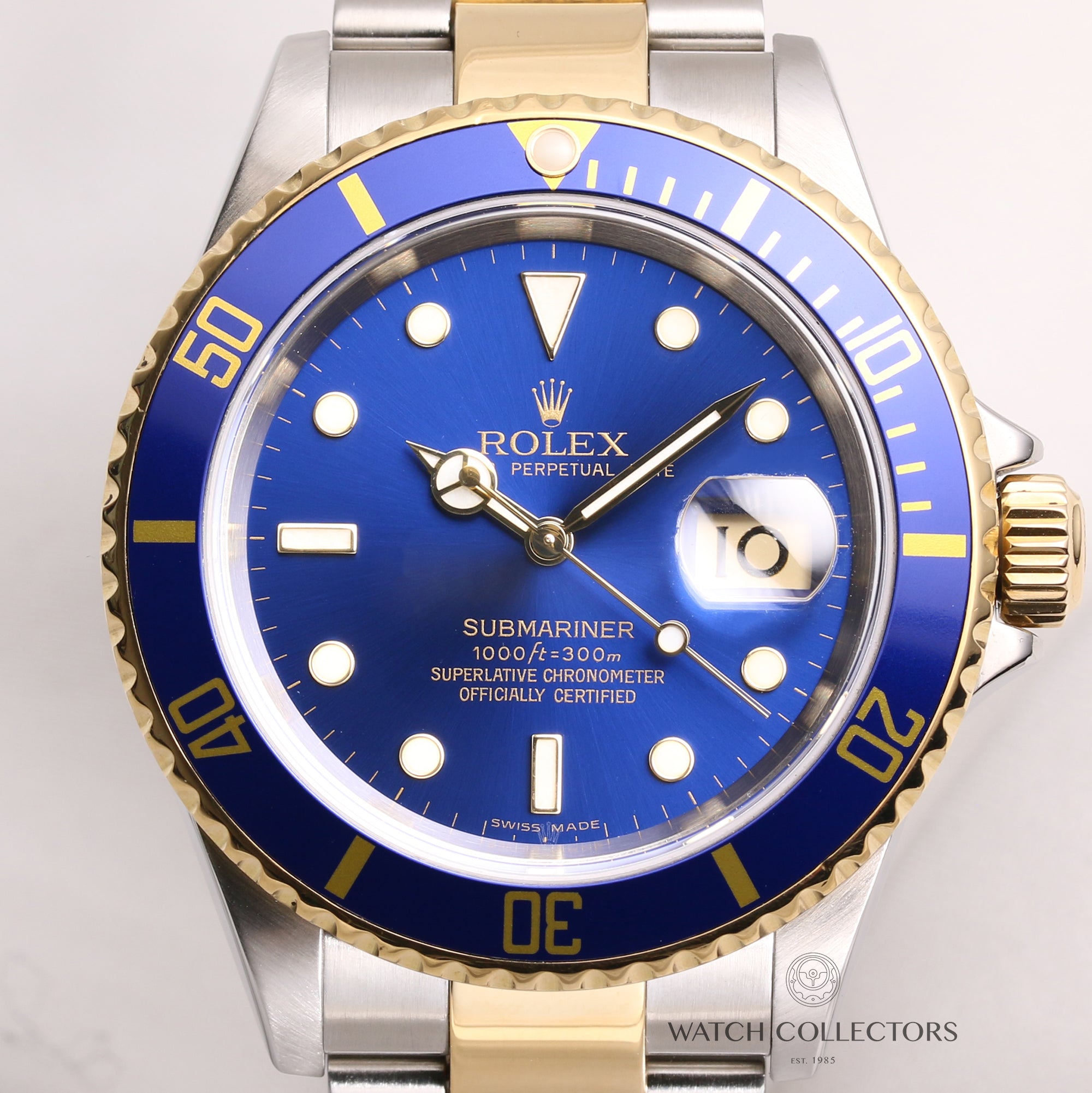 Rolex-Submariner-16613-Steel-Gold-Blue-Second-Hand-Watch-Collectors-2