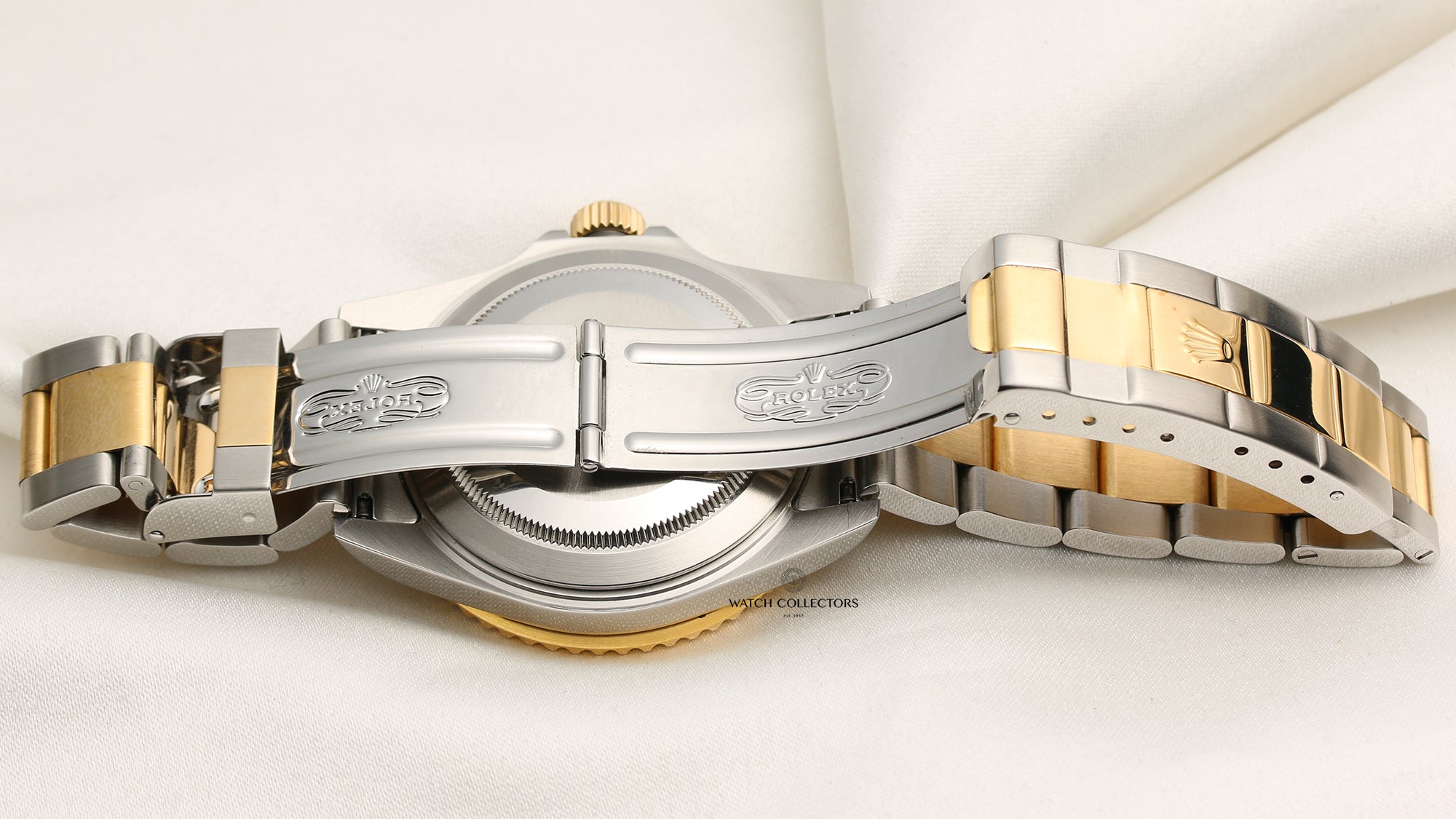 Rolex Submariner 16613 Steel & Gold Blue Second Hand Watch Collectors 7