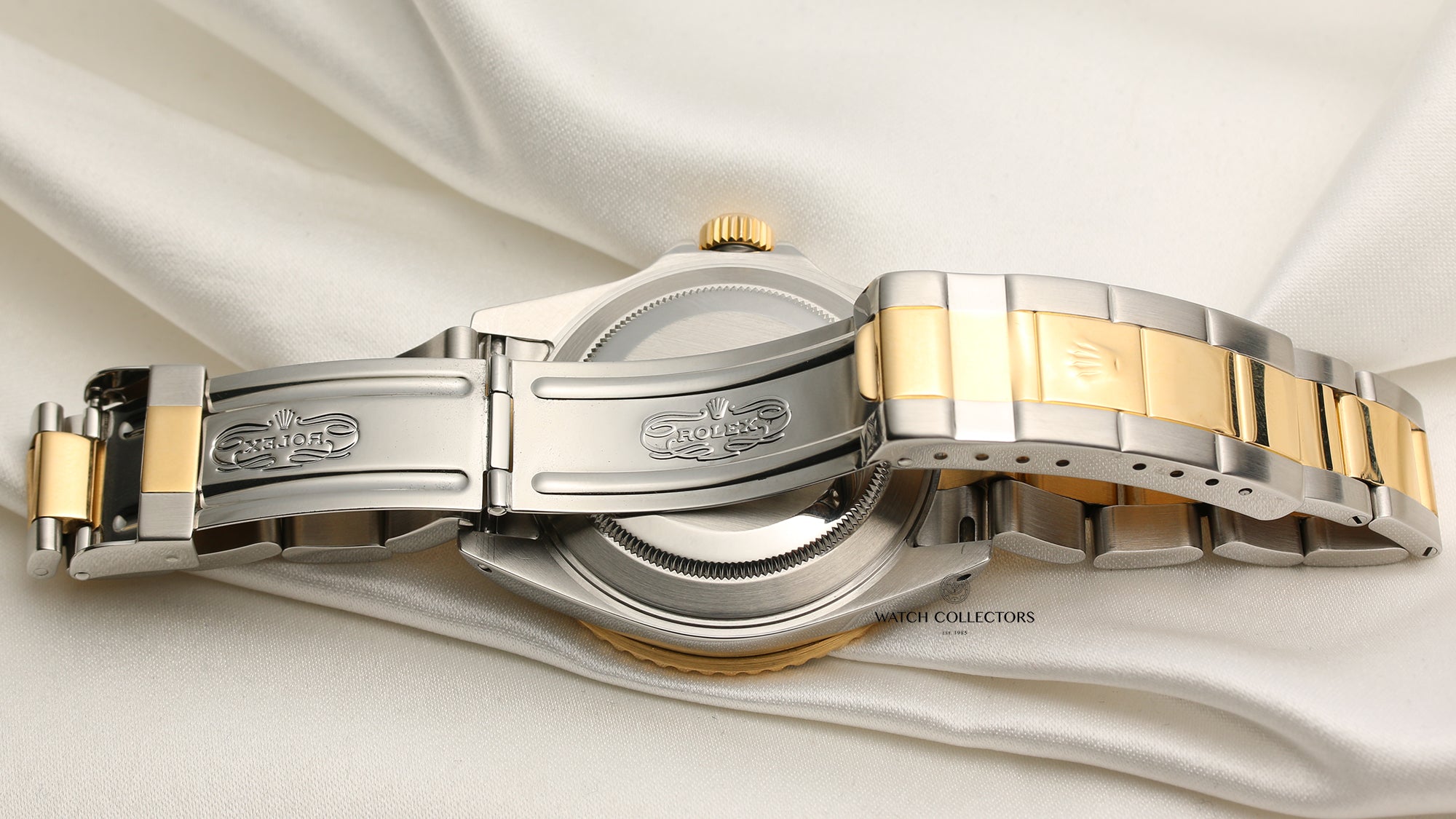 Rolex Submariner 16613 Steel & Gold Blue Second Hand Watch Collectors 7