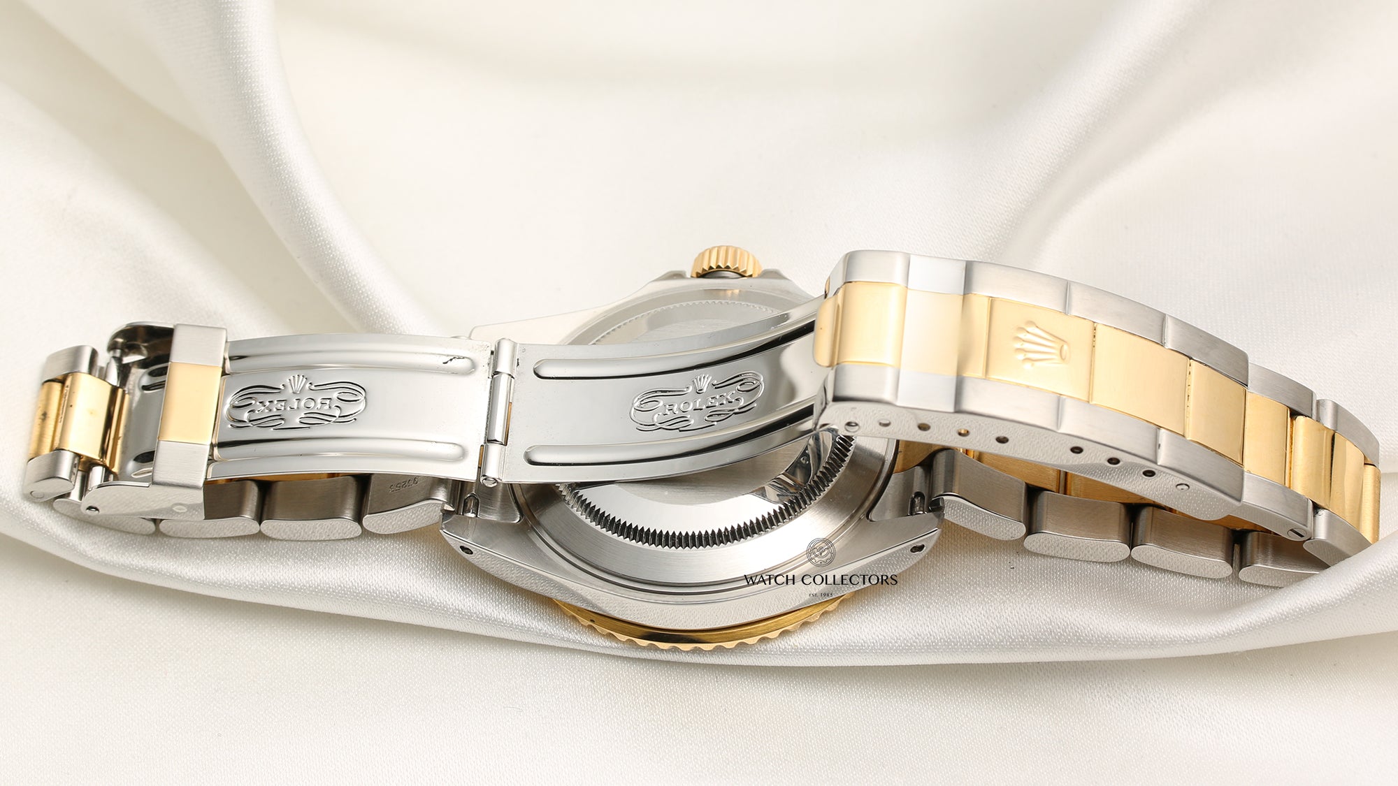 Rolex Submariner 16613 Steel & Gold Blue Second Hand Watch Collectors 7