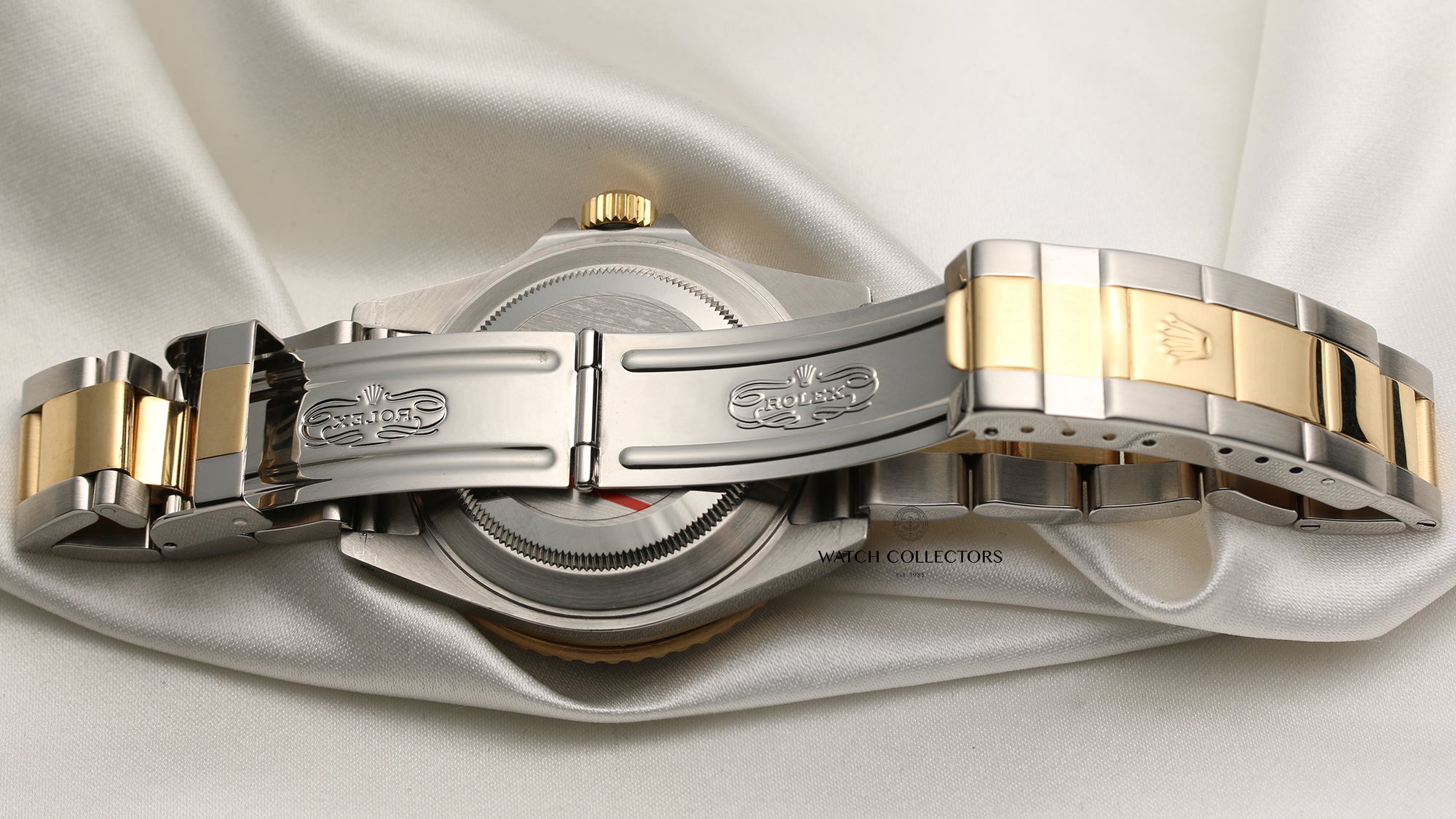 Rolex Submariner 16613 Steel & Gold Blue Second Hand Watch Collectors 8