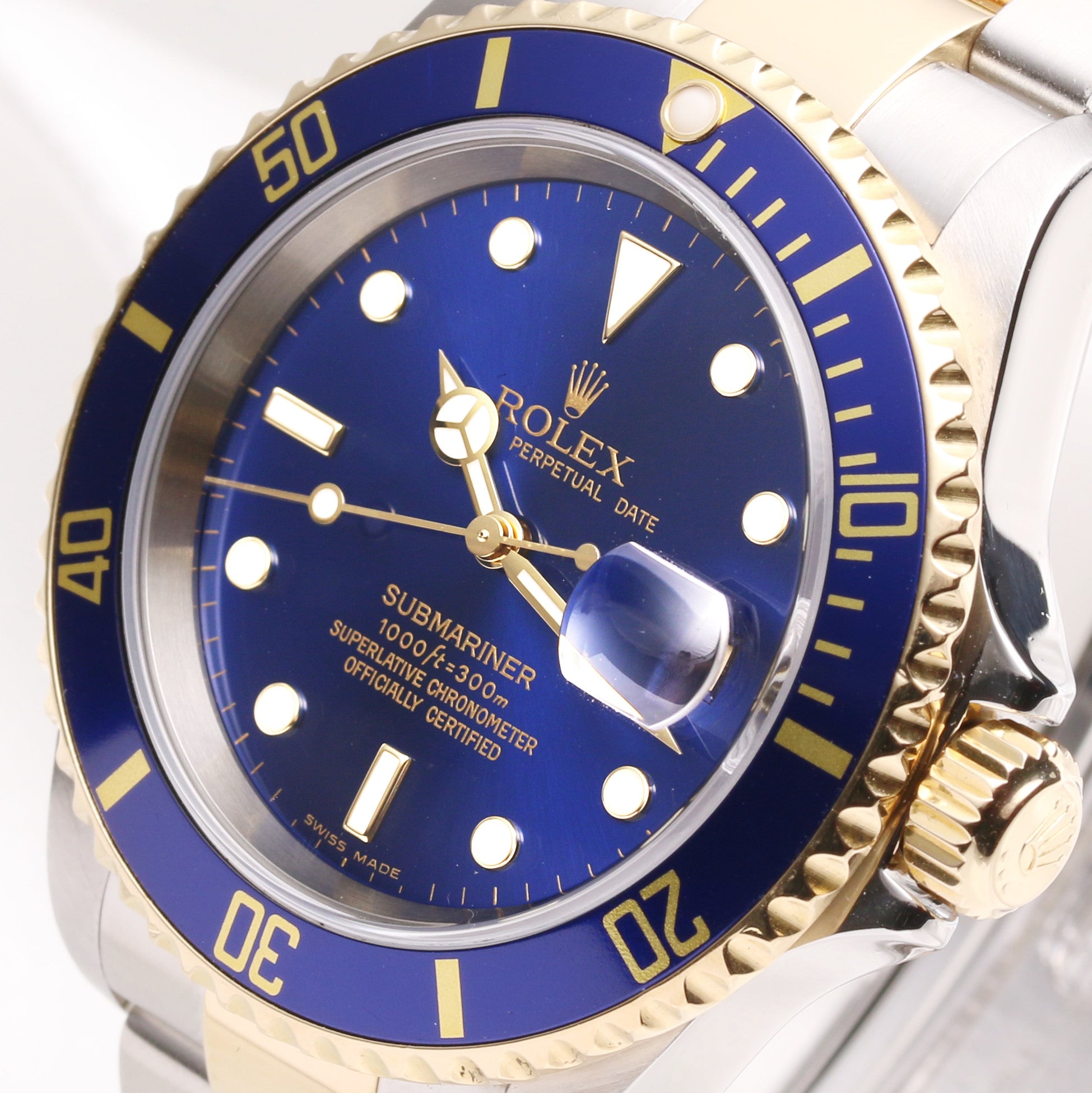 Rolex Submariner 16613 Steel & Gold D04 Second Hand Watch Collectors 4