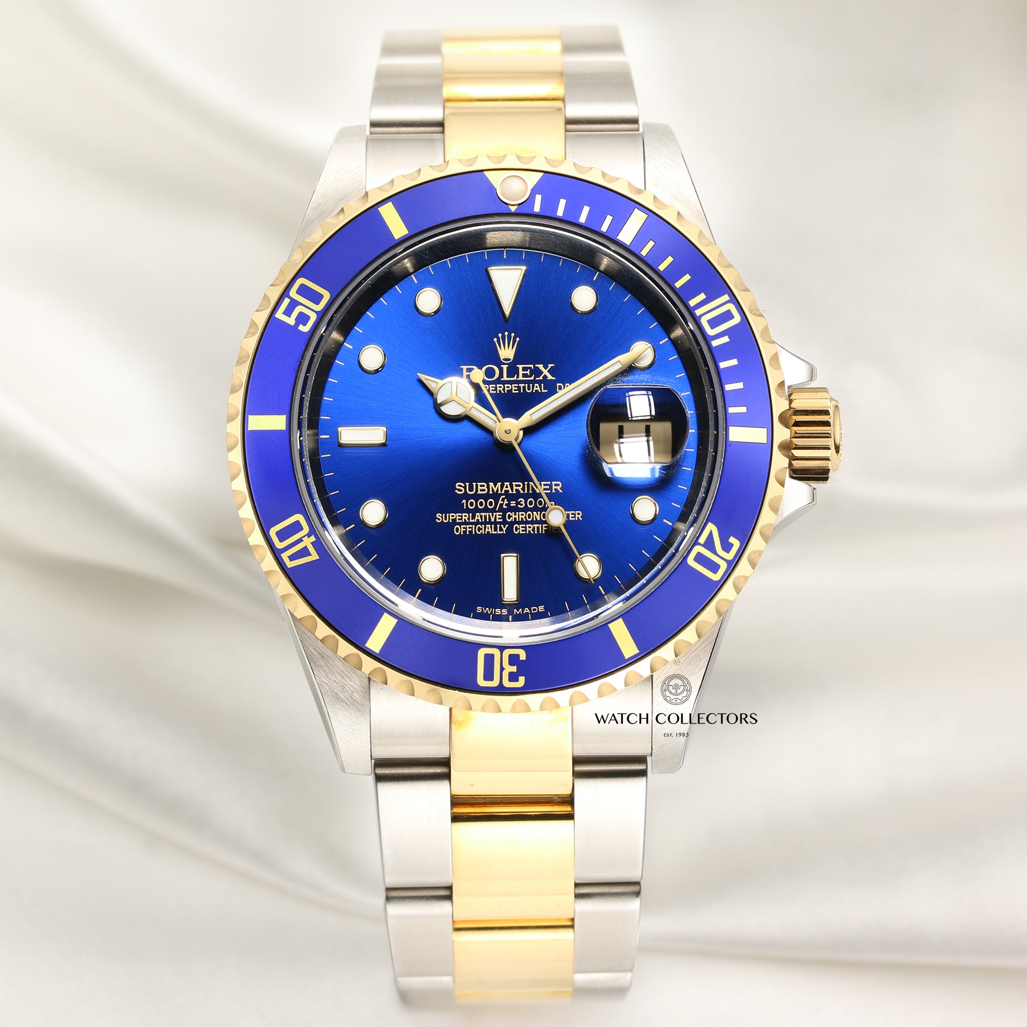 Rolex Submariner 16613 Steel & Gold Second Hand Watch Collectors 1