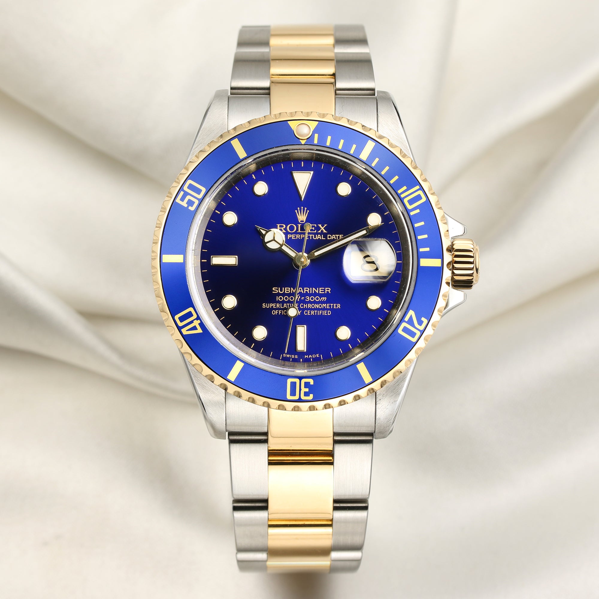 Rolex Submariner 16613 Steel & Gold Second Hand Watch Collectors 1