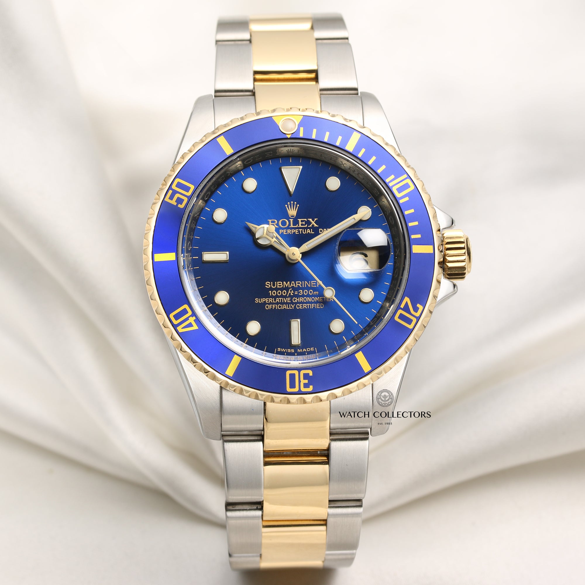 Rolex Submariner 16613 Steel & Gold Second Hand Watch Collectors 1