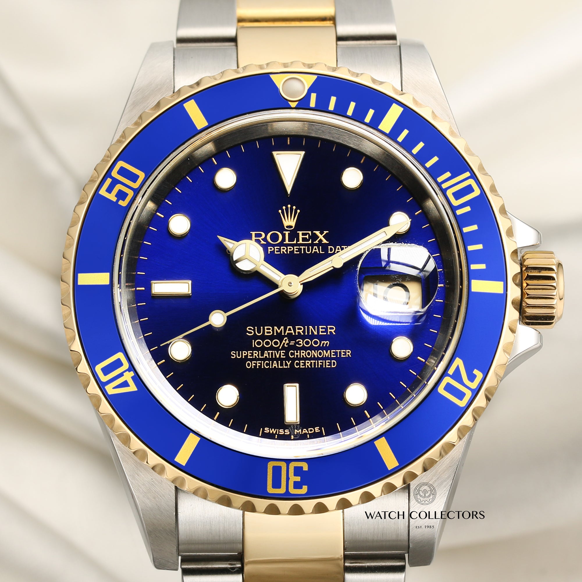 Rolex Submariner 16613 Steel & Gold Second Hand Watch Collectors 2