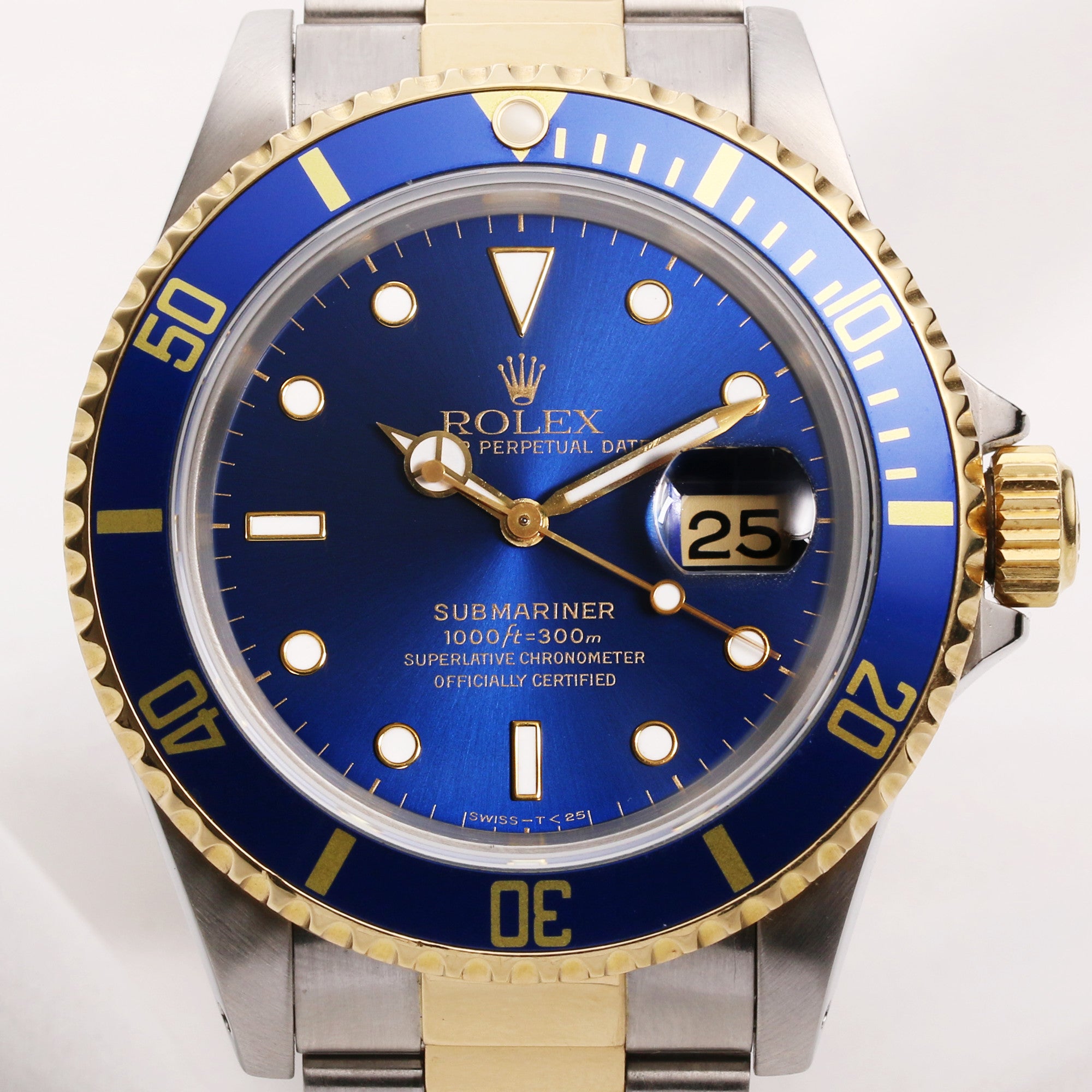 Rolex Submariner 16613 Steel & Gold Second Hand Watch Collectors (2)