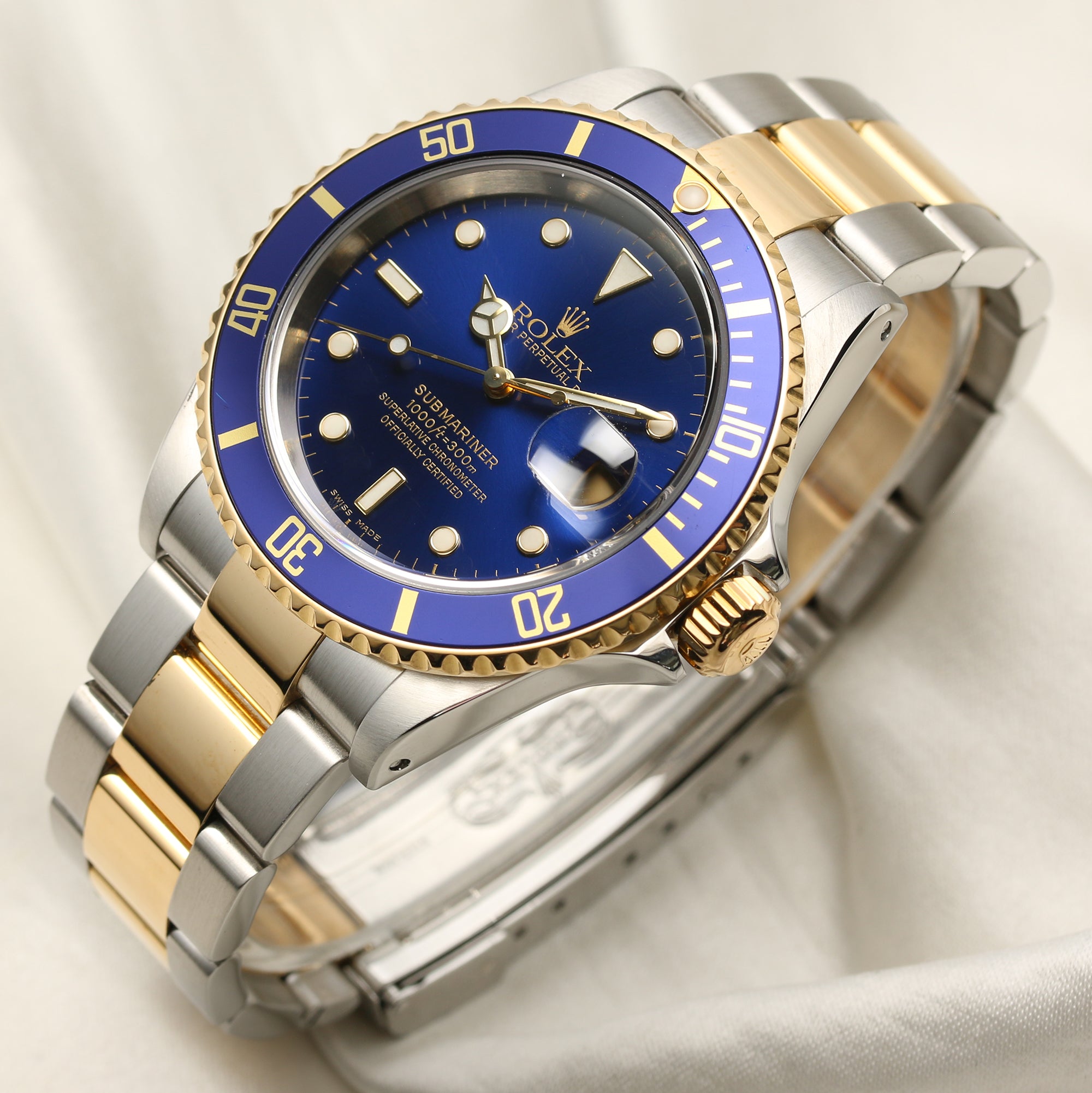 Rolex Submariner 16613 Steel & Gold Second Hand Watch Collectors 3