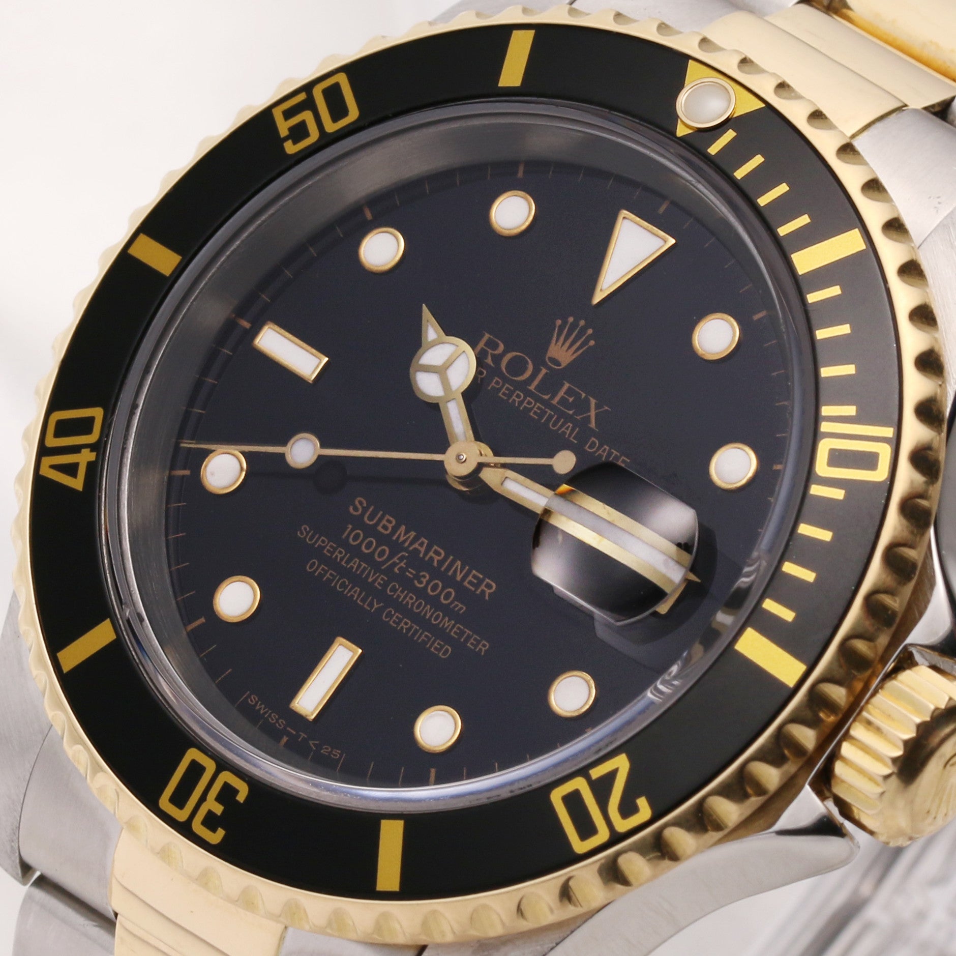 Rolex Submariner 16613 Steel & Gold Second Hand Watch Collectors 4
