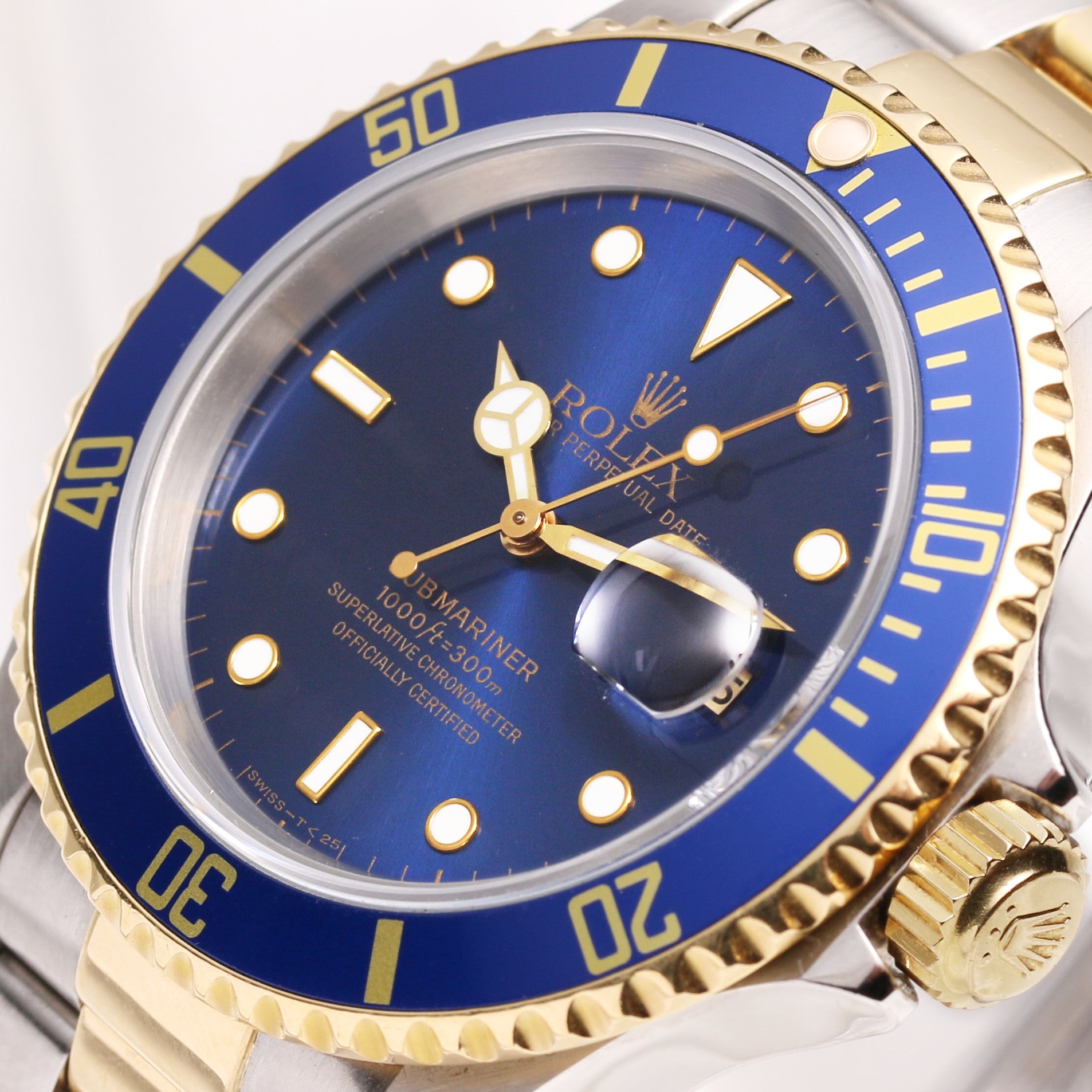 Rolex Submariner 16613 Steel & Gold Second Hand Watch Collectors (4)