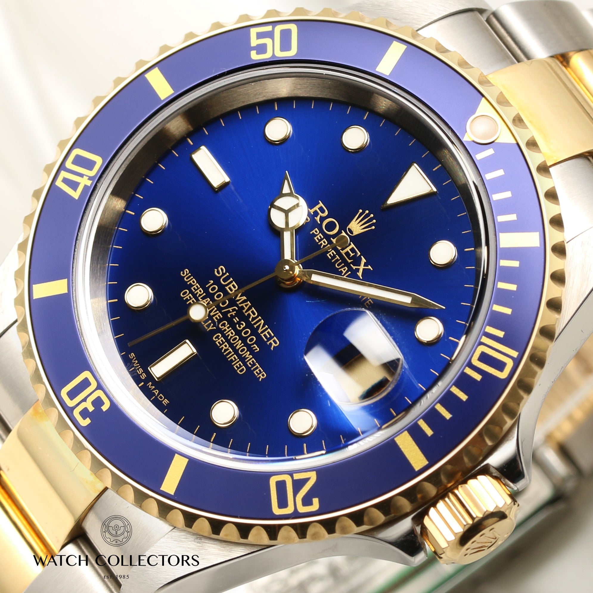Rolex Submariner 16613 Steel & Gold Second Hand Watch Collectors 4