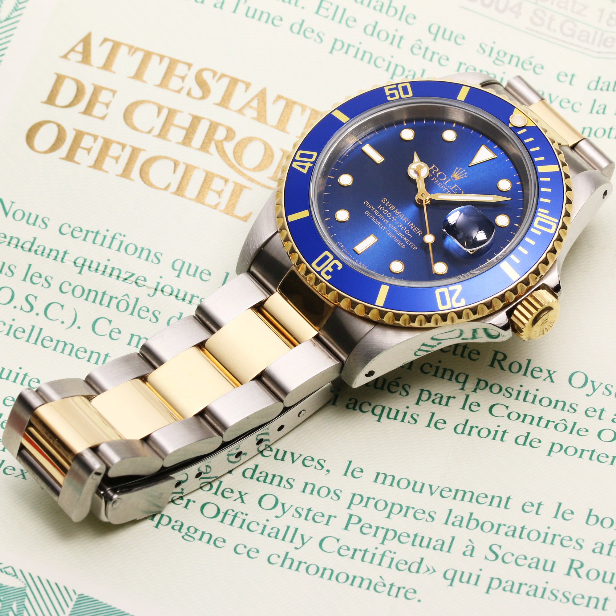 Rolex Submariner 16613 Steel & Gold Second Hand Watch Collectors (7)