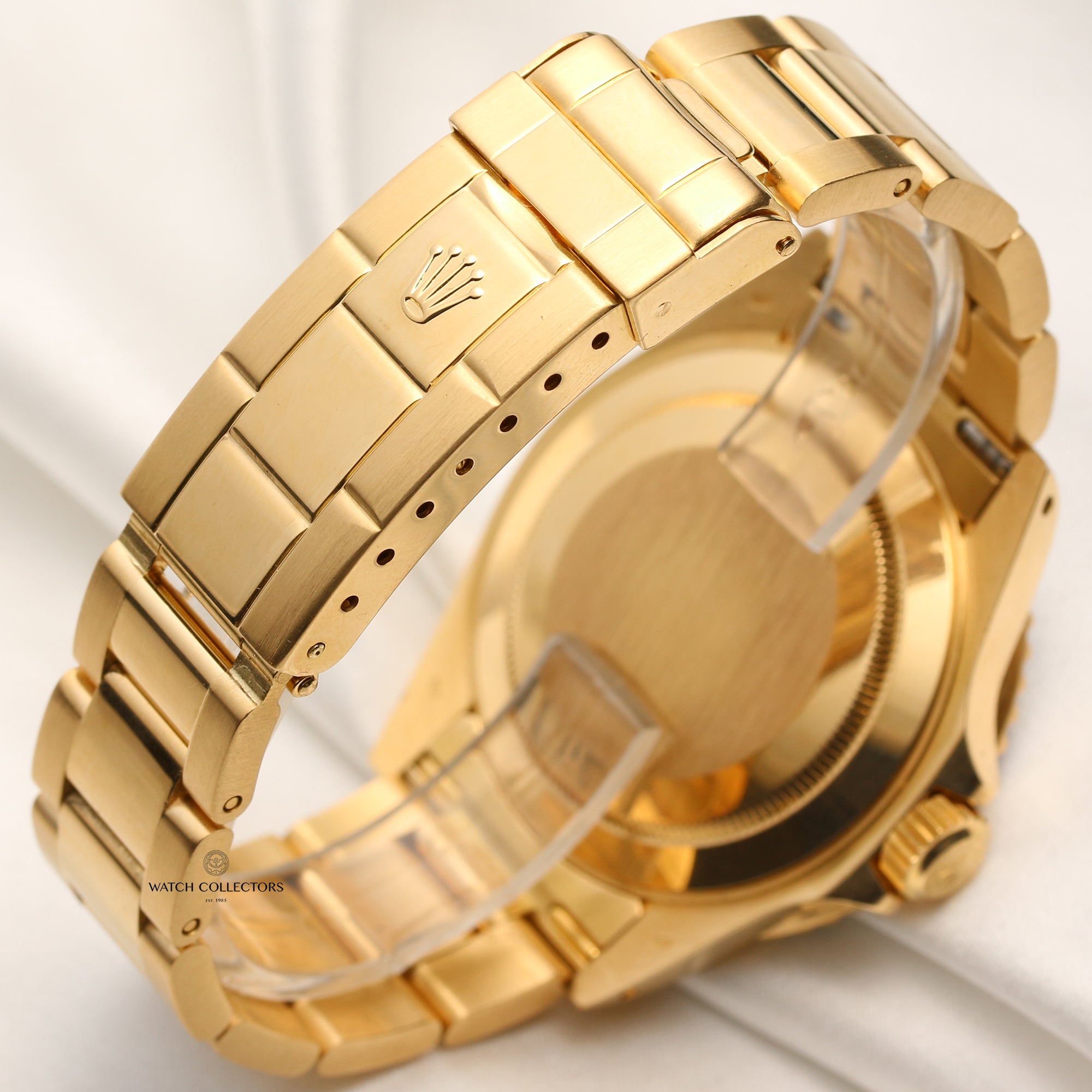 Rolex Submariner 16618 18K Yellow Gold Second Hand Watch Collectors 6