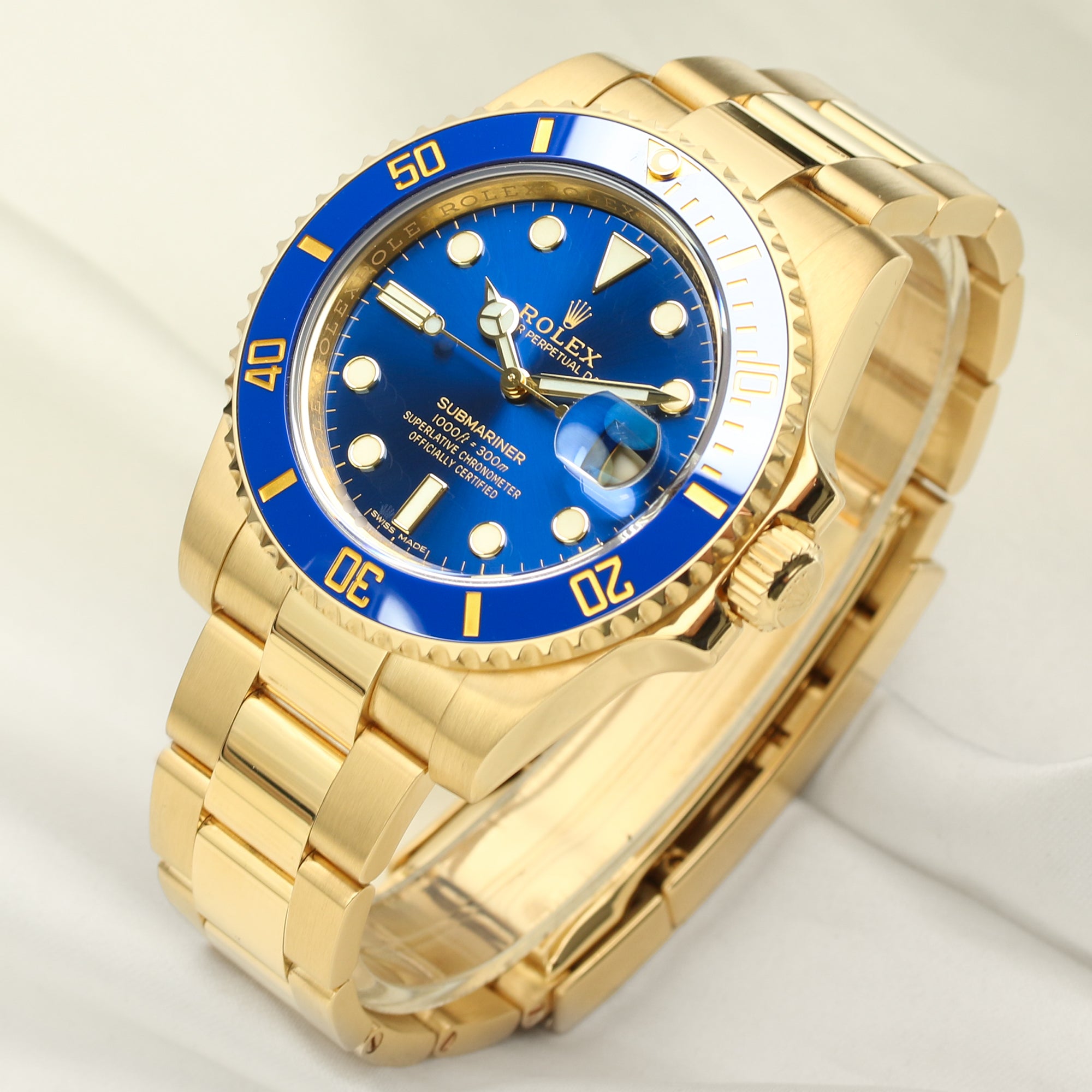 Rolex Submariner 18K Yellow Gold Second Hand Watch Collectors 3