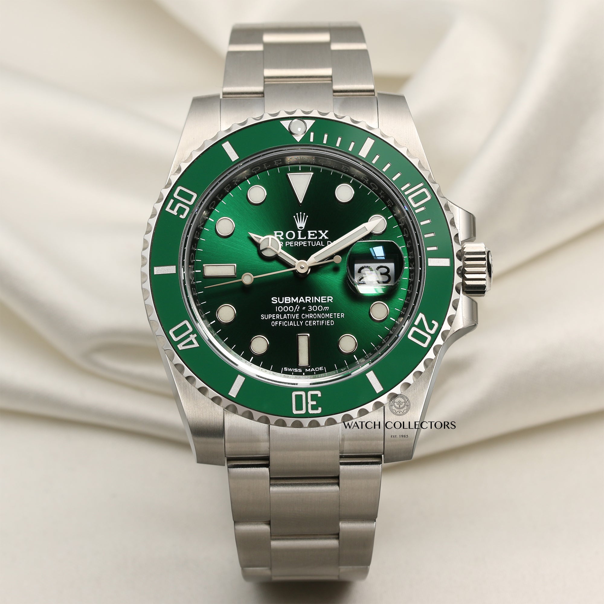 2020 Brand New Unworn NOS Rolex Submariner Date Green Ceramic HULK