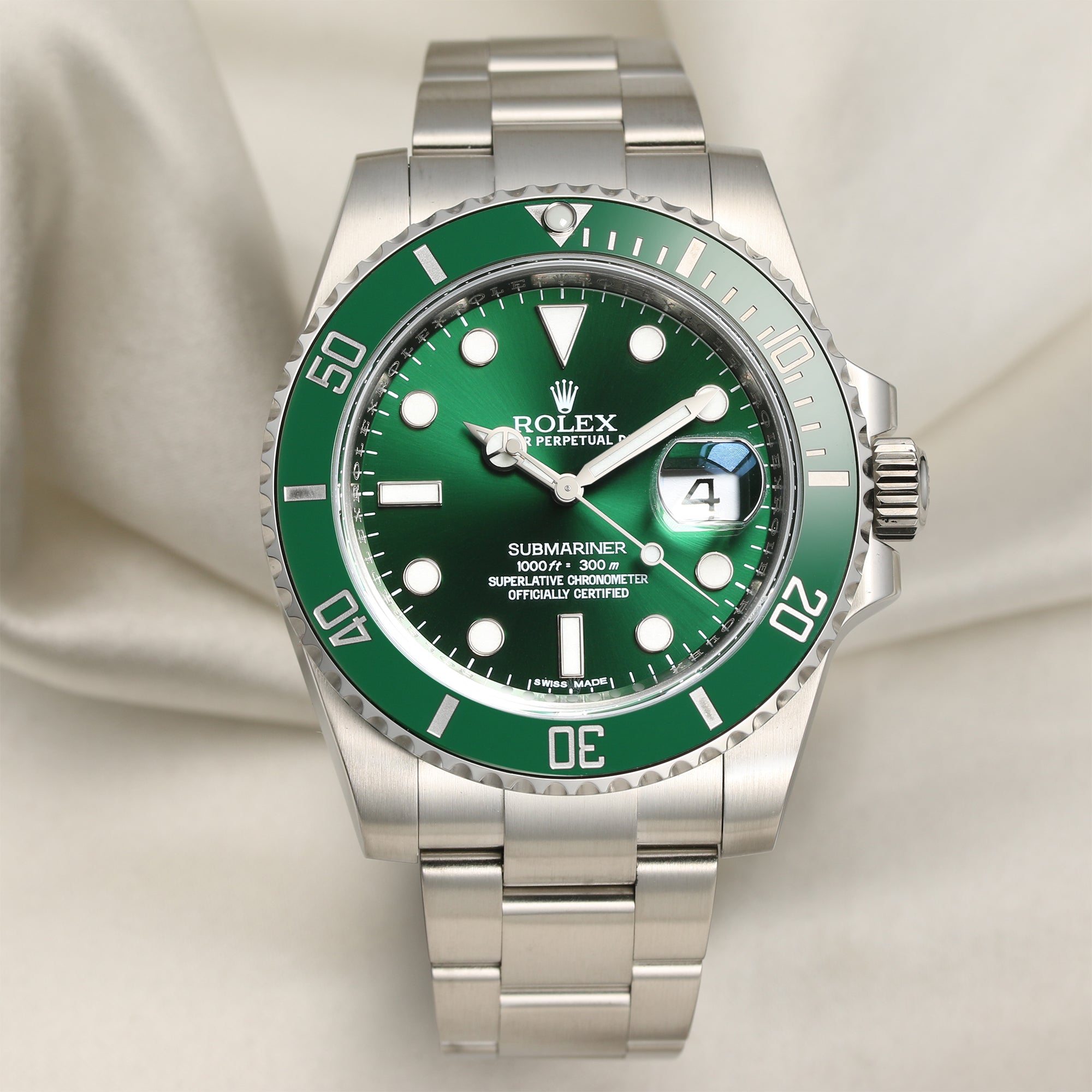 Rolex Submariner Hulk 116610LV Second hand Watch Collectors 1