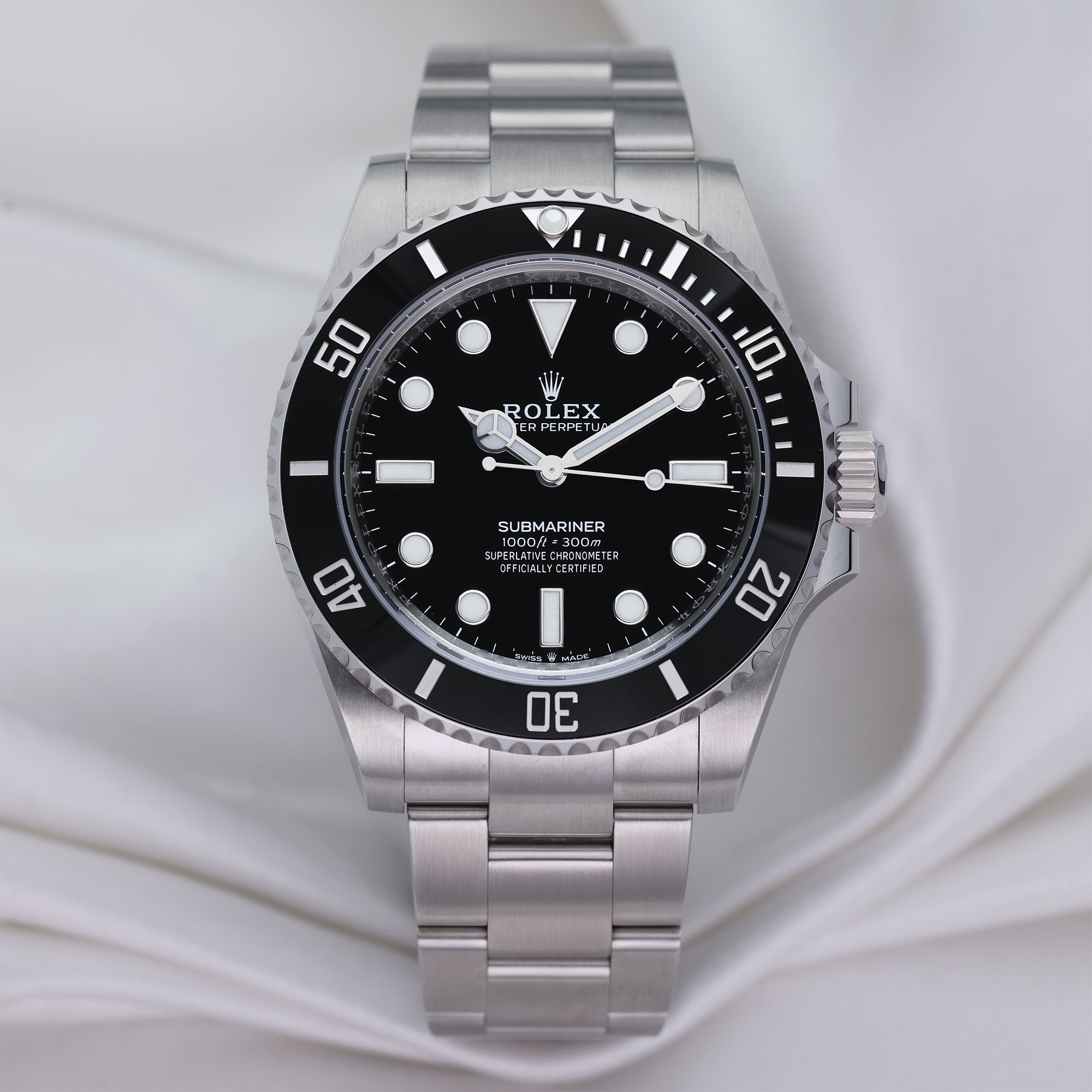Rolex Submariner Non-Date 124060 Stainless Steel Second Hand Watch Collectors 1